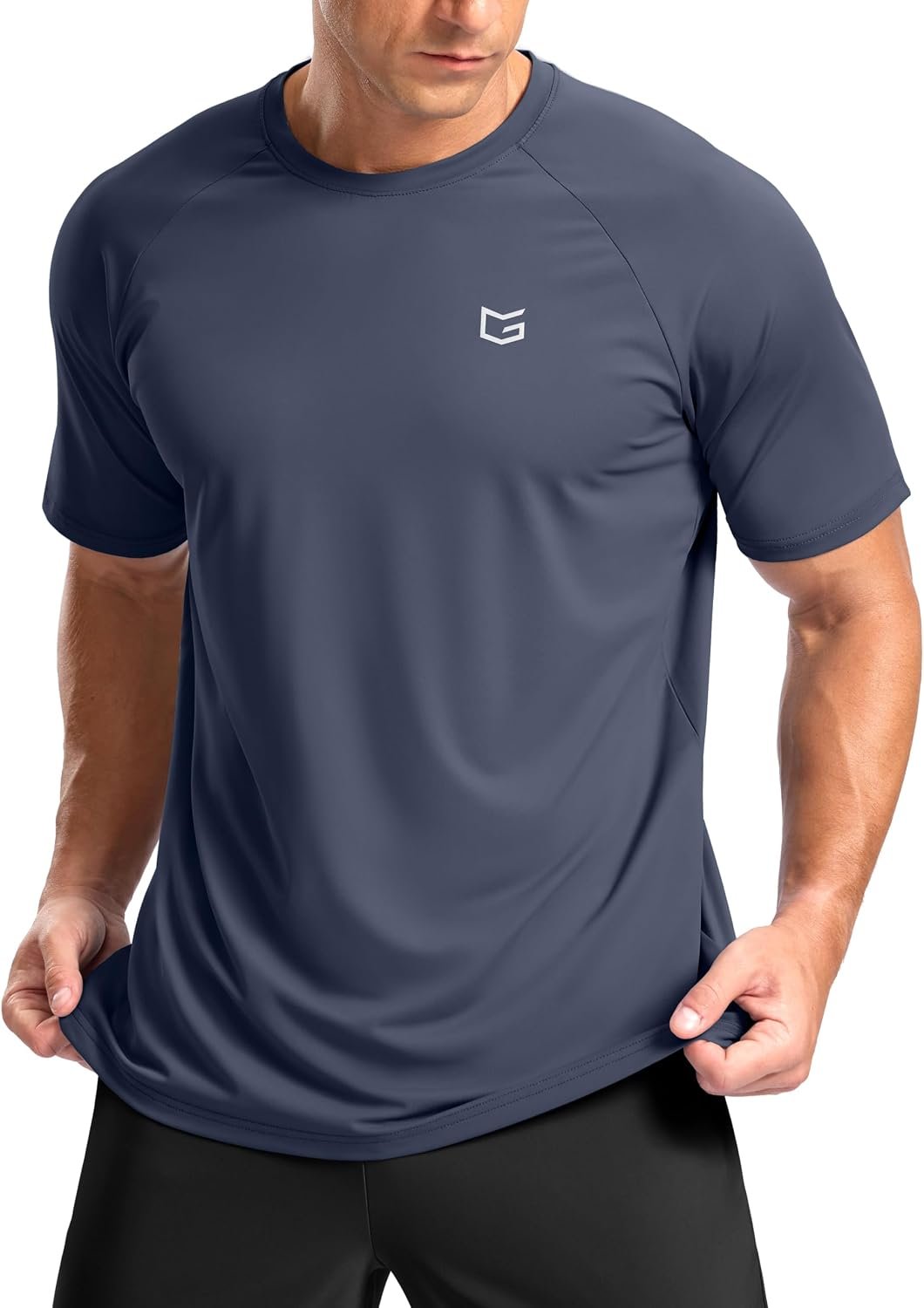 G Gradual Men’s Athletic Workout T-Shirts Moisture Wicking Cooling Running Shirts Short Sleeve Performance Tee for Gym Tennis