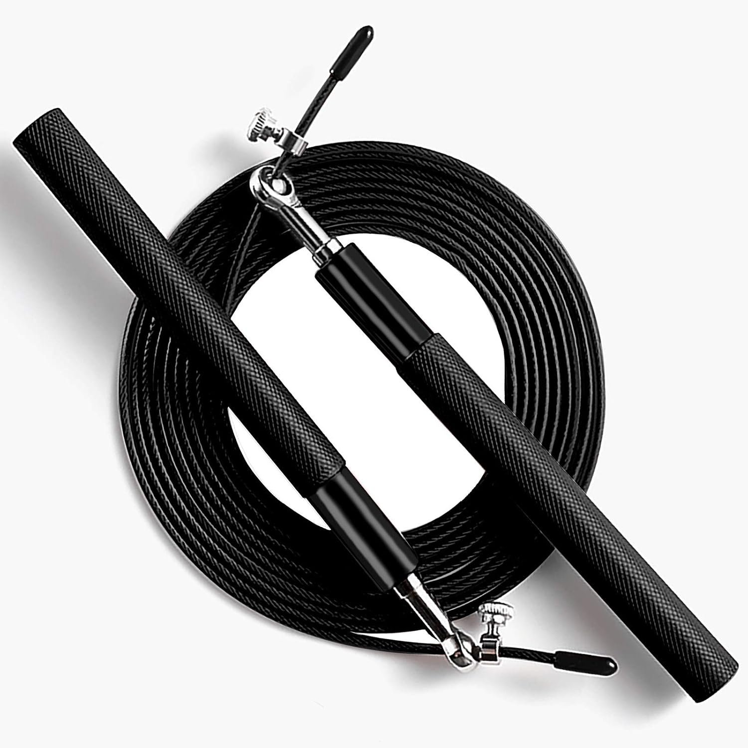 Speed Jump Rope – 360° Swivel Ball Bearing – Adjustable steel coated rope-Aluminum Anti Skipping Handle -Fitness Training Boxing Sports Exercises -Suitable for Kids and Adults
