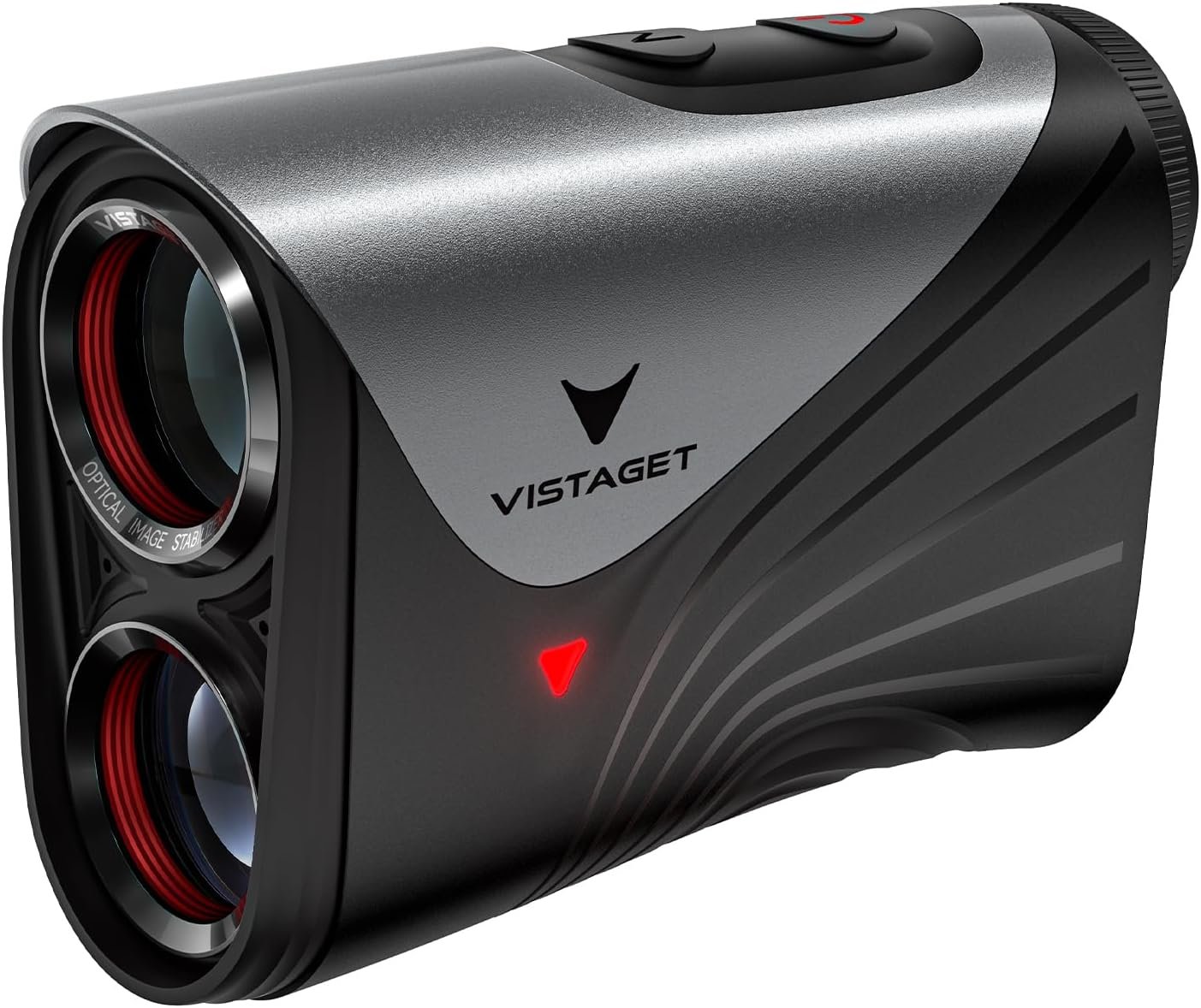 Golvia Ultra Golf Rangefinder with Optical Image Stabilization | Tournament-Legal Slope Switch, Triangulation & Acoustic Flag-Lock, Magnetic Cart Mount, IP65 water resistance, USB-C