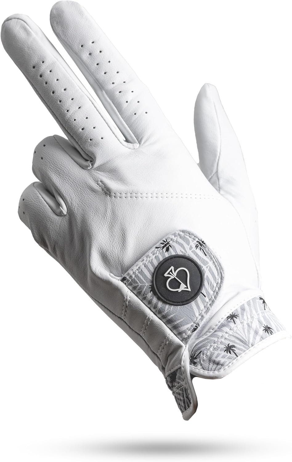 Pins & Aces – Golf Glove Design – Premium AAA Cabretta Leather, Long-Lasting Durable Tour Glove for Men or Women – Premium Leather Golf Glove Left & Right Hand