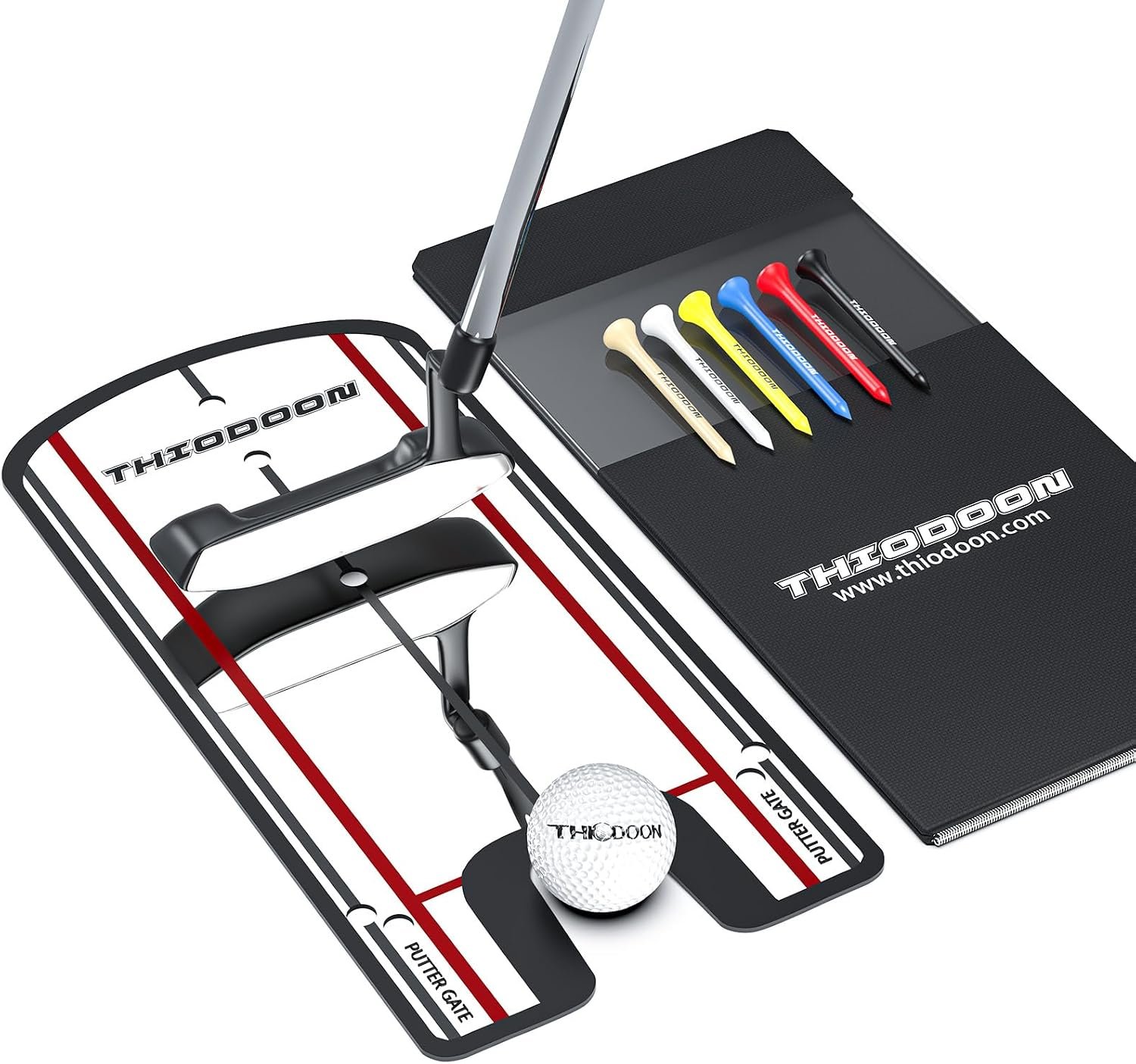 Golf Putting Mirror – 3mm Ultra-Thin Alignment Putting Training Aid for Correcting Eye & Shoulder Position | Anti-Scratch Acrylic Surface with Portable Carry Bag for Home & Green Practice