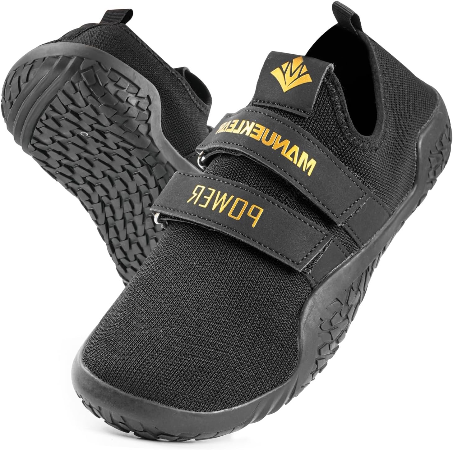 MANUEKLEAR Deadlift Shoes – Weight Lifting Shoes for Men Women – Weightlifting Squat Shoes Fitness Cross-Trainer Barefoot Gym Training Sneakers