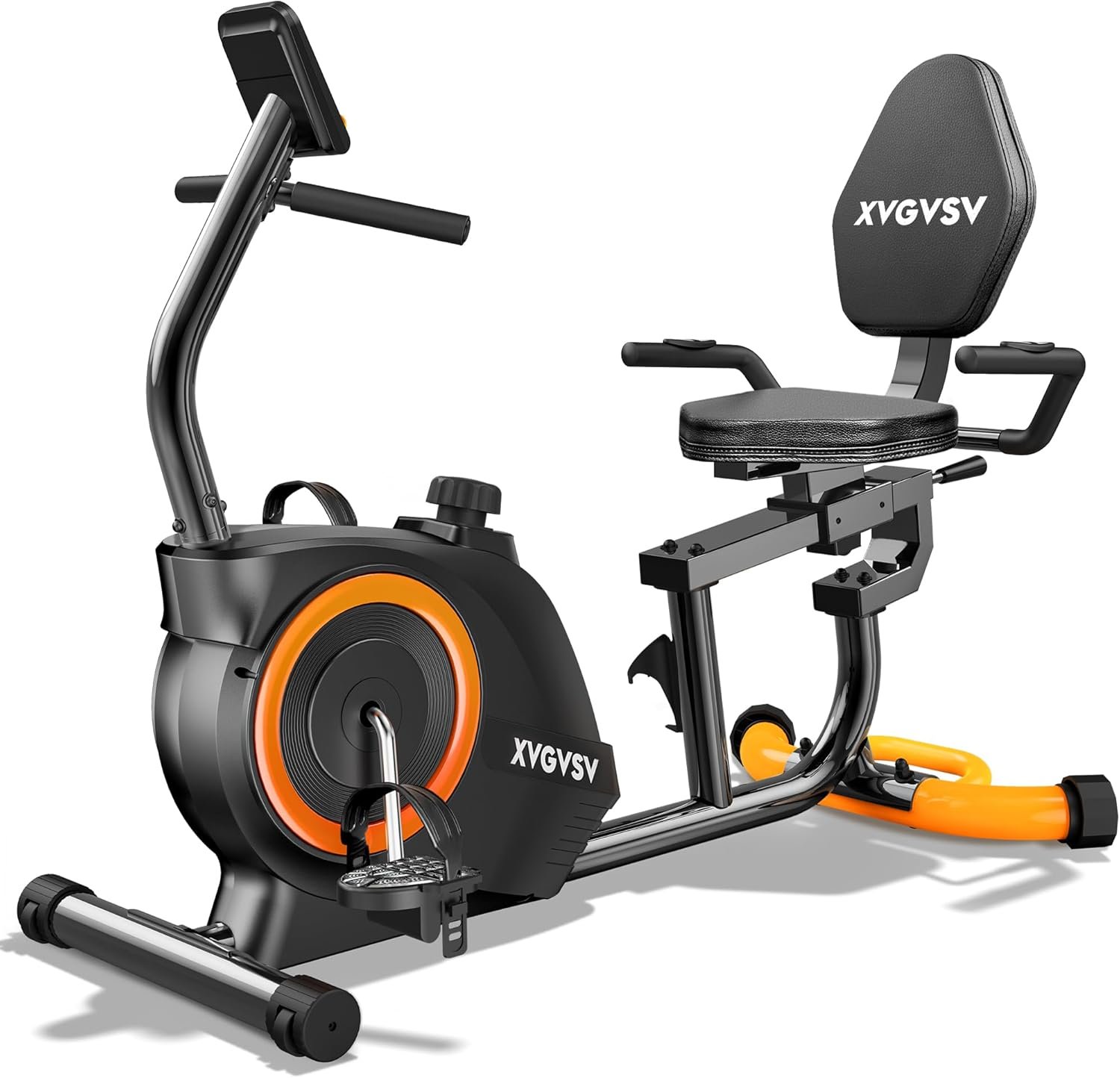 Recumbent Exercise Bike for Home, Recumbent Stationary Bikes for Seniors | Quiet Recumbent Bikes for Seniors & Aduts, 16-Level Resistance, Adjustable Seat, Supports 400LB, Pulse Sensors & LCD Display