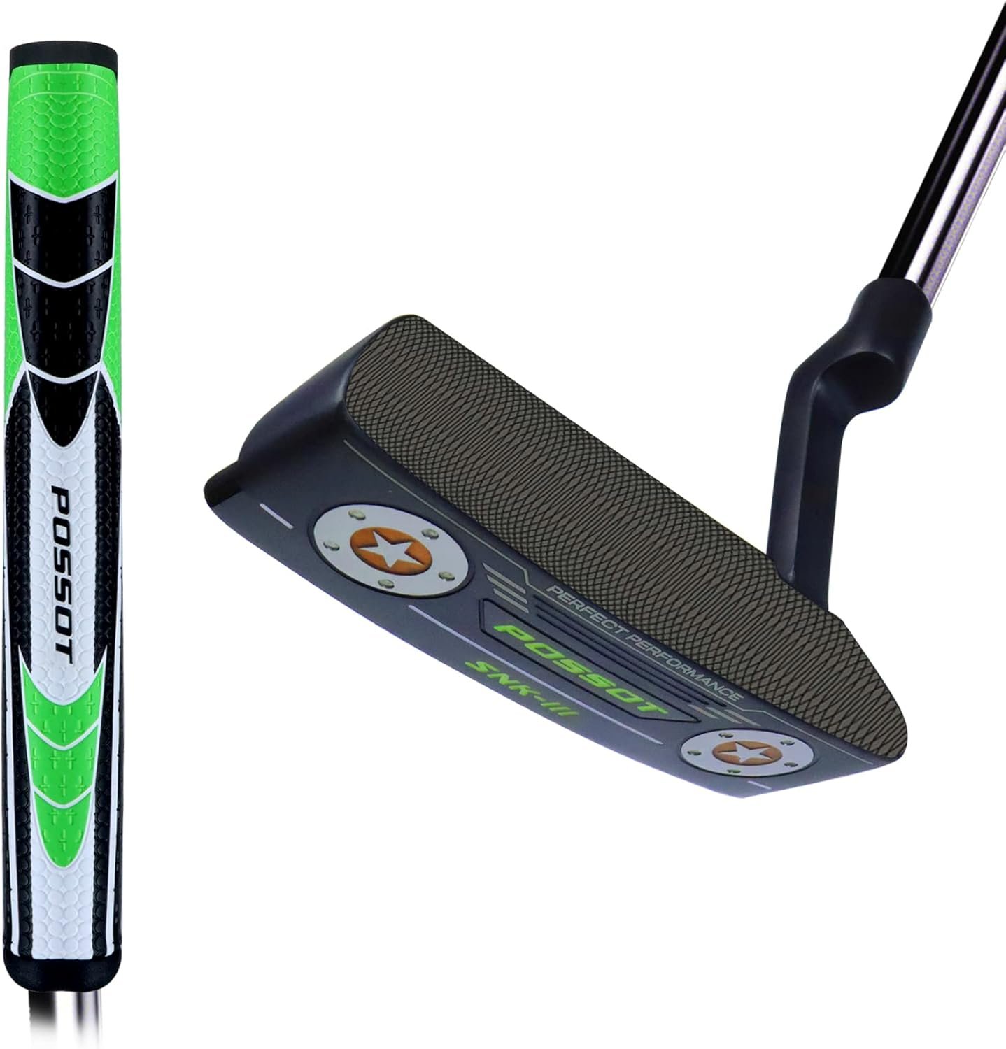 Golf Putter CNC Milled Premium Putter Golf Beautiful Screw Decoration Putter Head Sturdy Putter Shaft Right Handed Perfect Alignment Legal for Tournament Play
