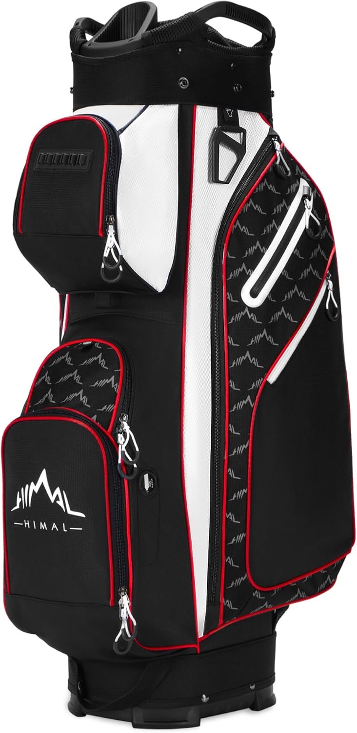 14-Way Golf Cart Bag, Full-Length Divider, Large Storage | Handles,Rain Cover,Multiple Pockets