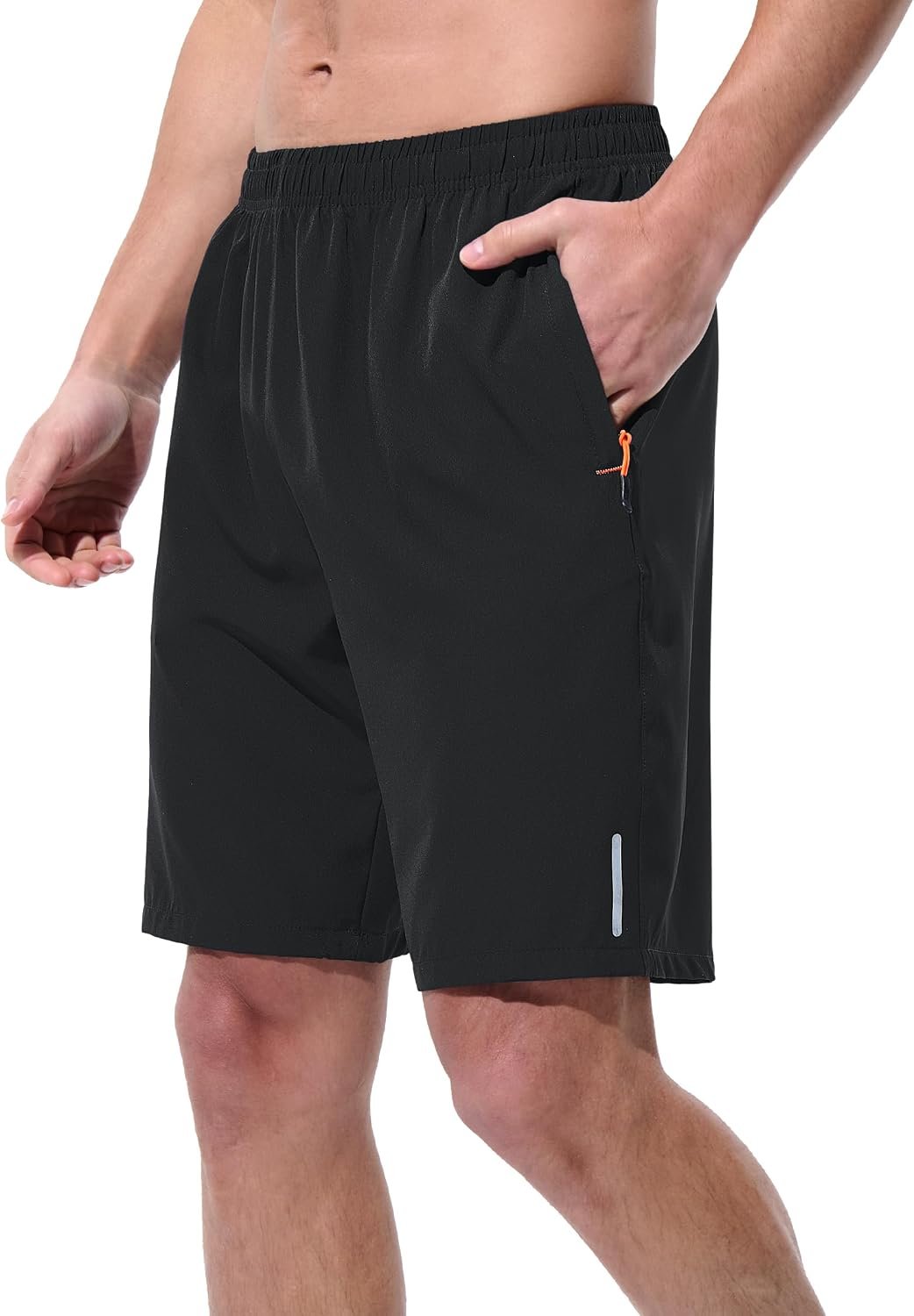 UIQUR Mens Athletic Shorts Running Shorts Quick Dry Workout Shorts 7″/ 9″ Lightweight Gym Basketball Shorts Zipper Pockets