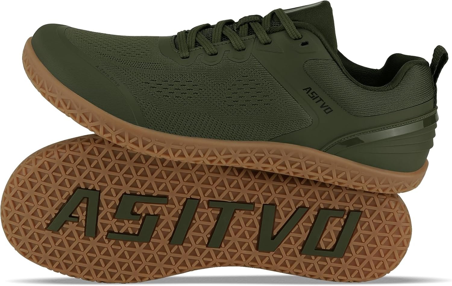 ASITVO Wide Barefoot Shoes Men Sneakers Zero Drop Minimalist Cross Trainer | Gym Width Toe Box Grounding Knit No-Sew Upper TPU Toe and Heel Colorful