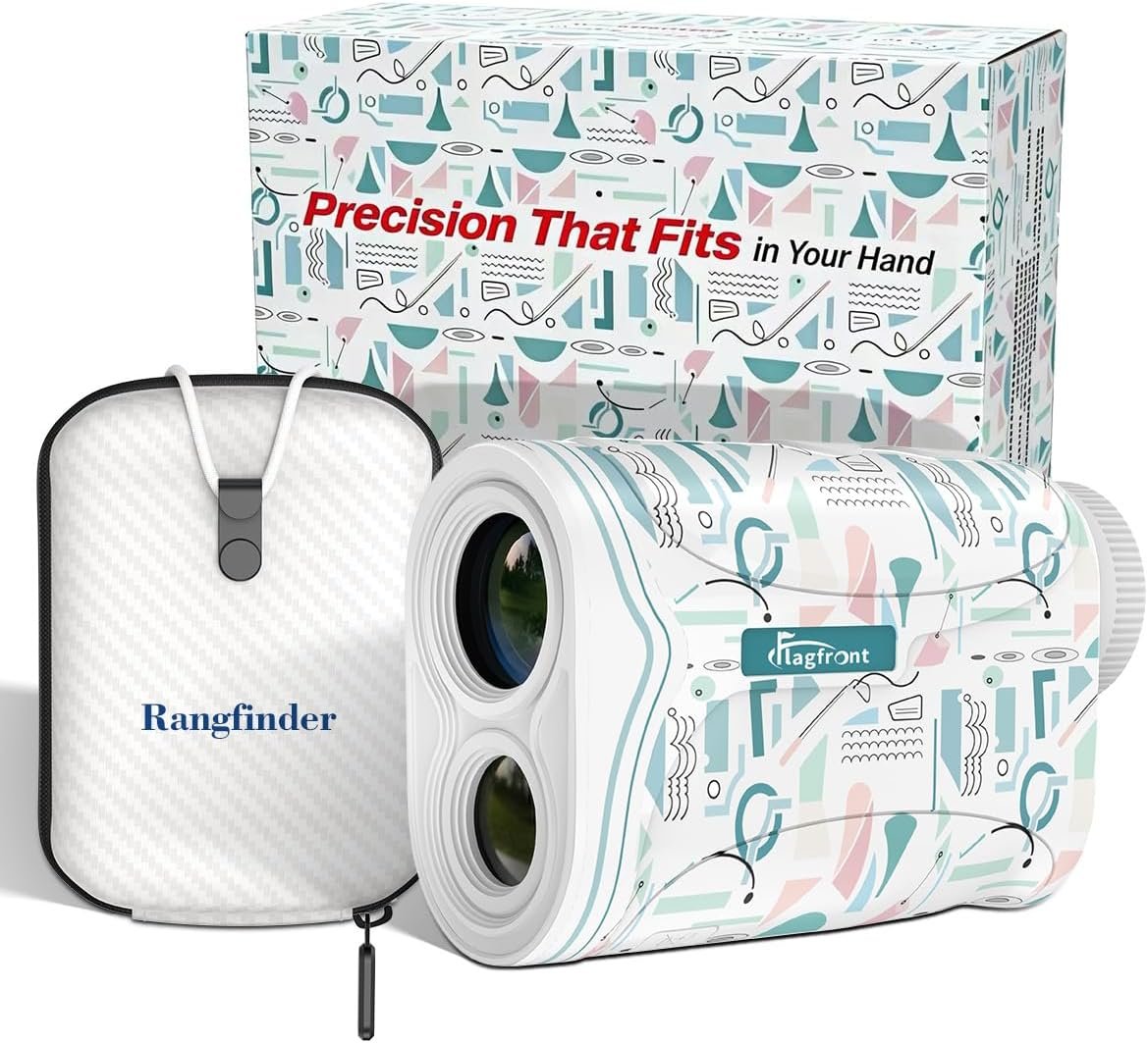 Range Finder Golf Rangefinder with Slope, 1200 Yards Golf Range Finder, 6X Magnification, Flag Locking Vibration, Must Accessories for Golfer