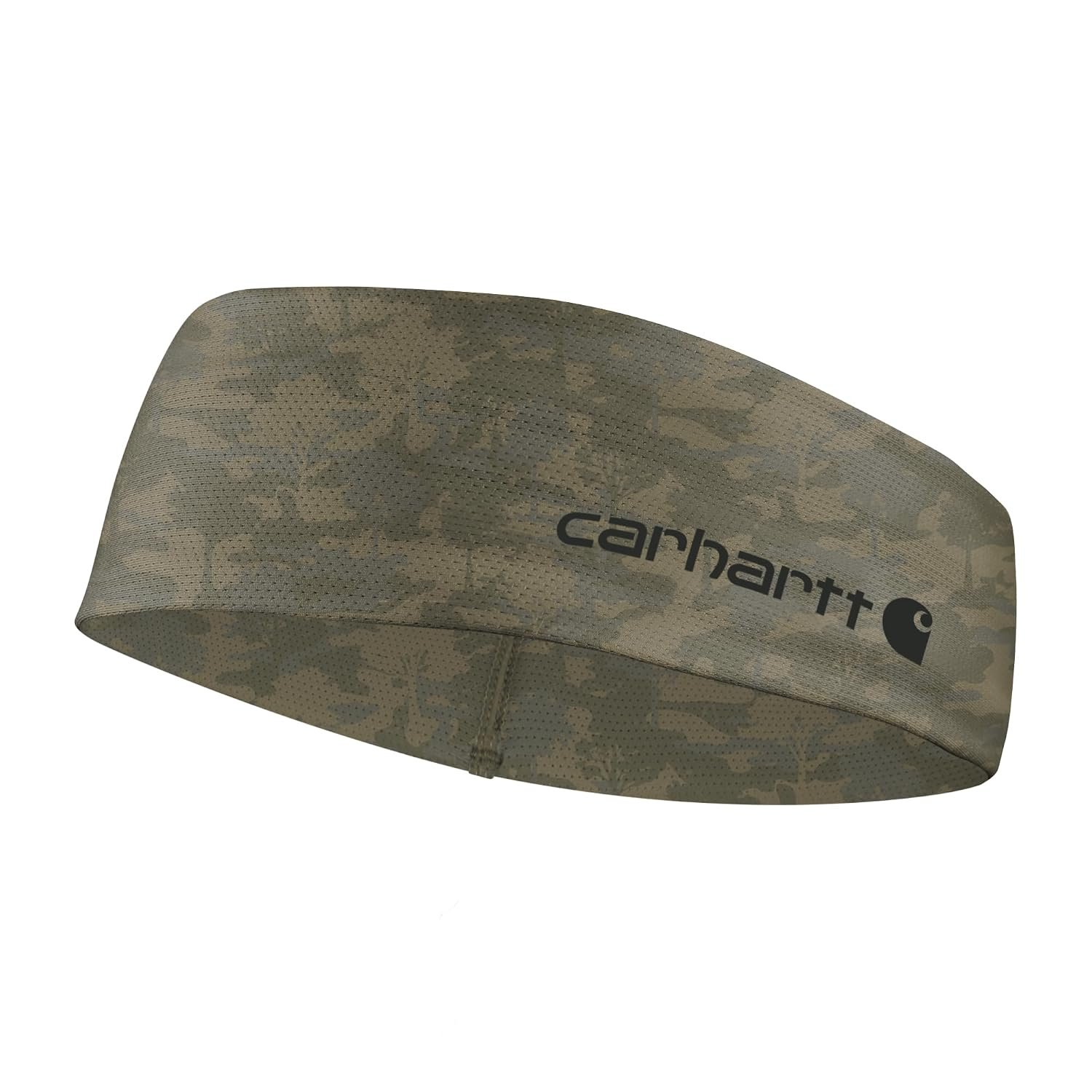 Carhartt Unisex-Adult Force UPF Lightweight Headband, Tree Camo-Burnt Olive, One Size