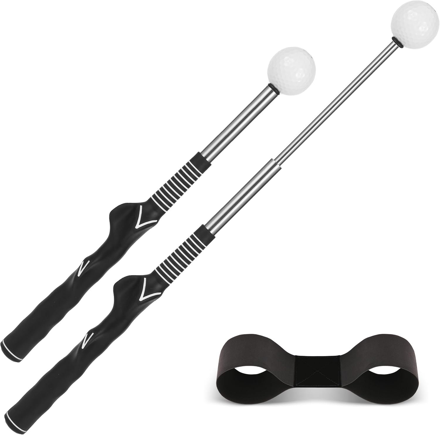 Retractable Golf Swing Trainer-Portable Indoor/Outdoor Swing Plane Aid for Muscle Memory,Tempo & Anti-Slice Training,Adjustable Golf Practice Tool for All Skill Levels.