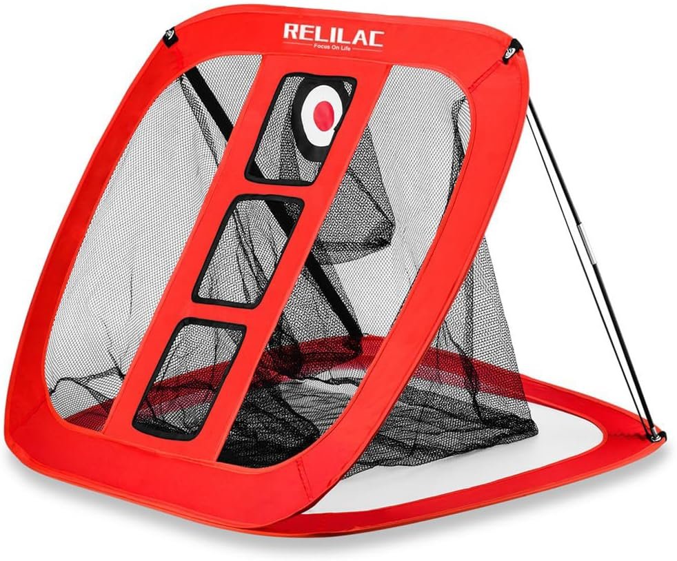 RELILAC Pop Up Golf Chipping Net – Indoor/Outdoor Golfing Target Accessories for Backyard Accuracy and Swing Practice – Gifts for Men, Dad, Husband, Women, Kid, Golfers