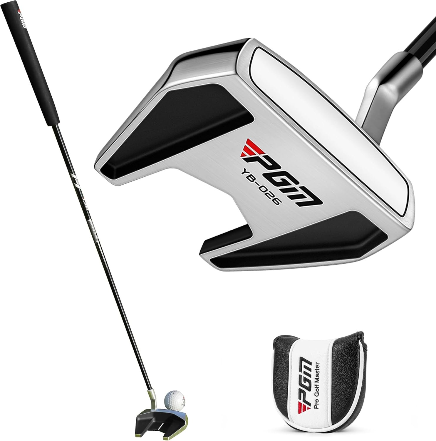 PGM Golf Putter for Men and Women – High MOI Mallet with Easy Alignment – Lightweight Graphite Shaft – Low Center of Gravity for Straighter Putts