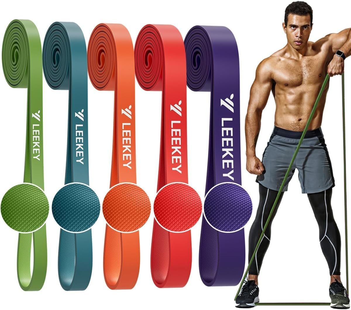 5-Level Pull Up Assistance Bands Full-Body Training | Resistance Bands with Grip、Door Anchor Physical Therapy Home Gym Workouts Strength Bands for Senior/Adults