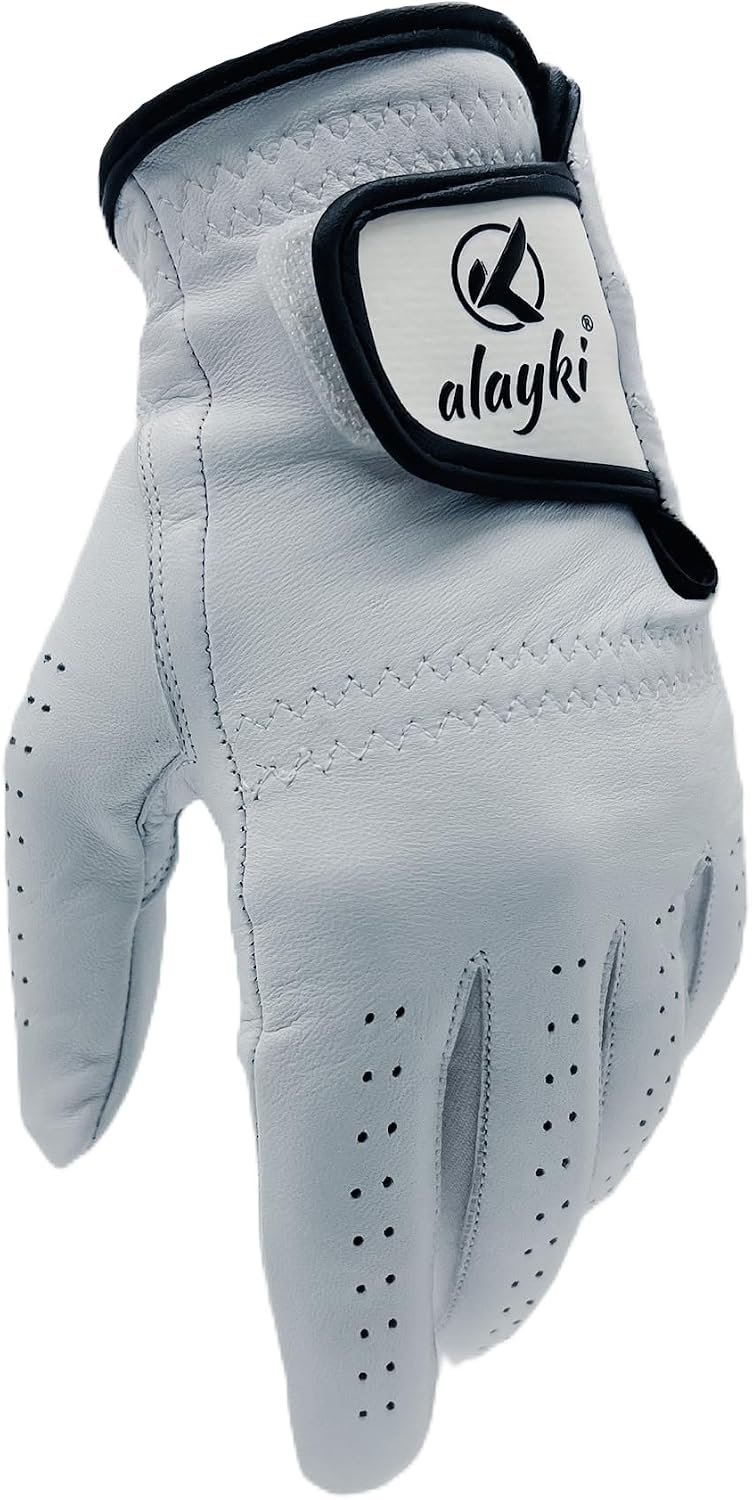 Birdie Premium Golf Glove for Left Hand – 100% Natural Sheep Leather – Superior Grip & Comfort – Lightweight, Breathable, Durable for Men & Women Golfers