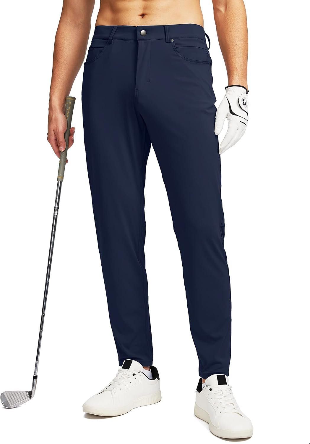 G Gradual Men’s Stretch Golf Pants with 6 Pockets Slim Fit Dress Pants for Men Travel Casual Work