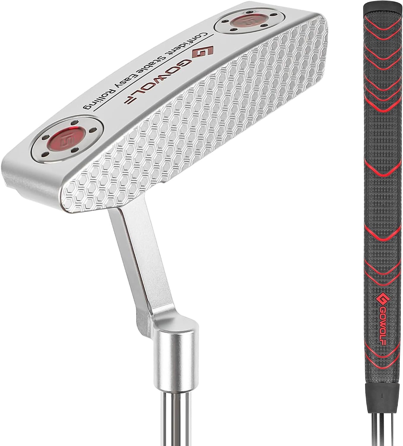 Gowolf Golf Club Putter Men’s Right Hand CNC 303 Stainless Steel Forged Blade Putter