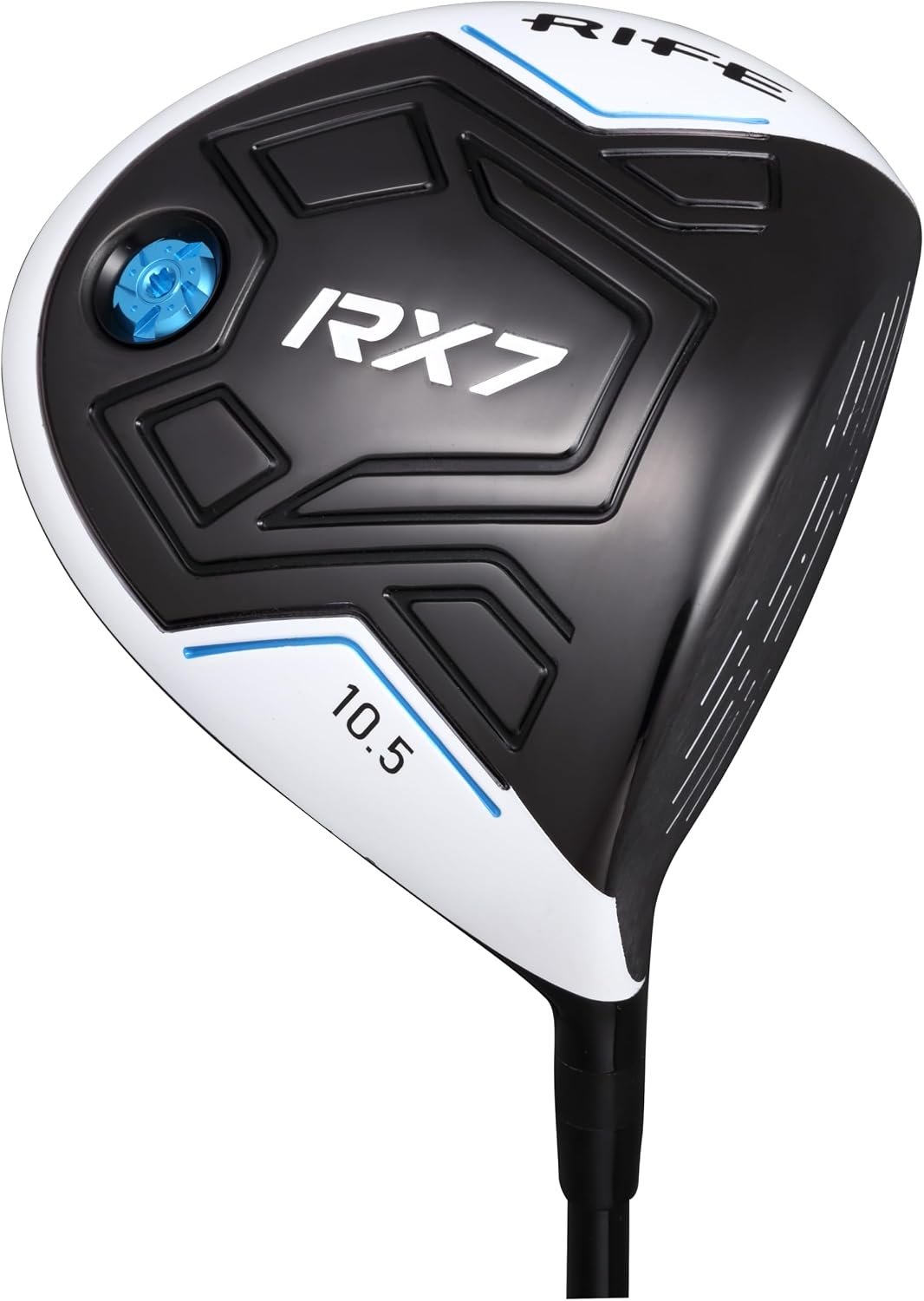Offset Rife Golf RX7 Off-Set Anti Slice 10.5 Degree Maximum USGA Approved 460cc Titanium #1 Regular Flex Mens Standard Driver Draw Bias Golf Club