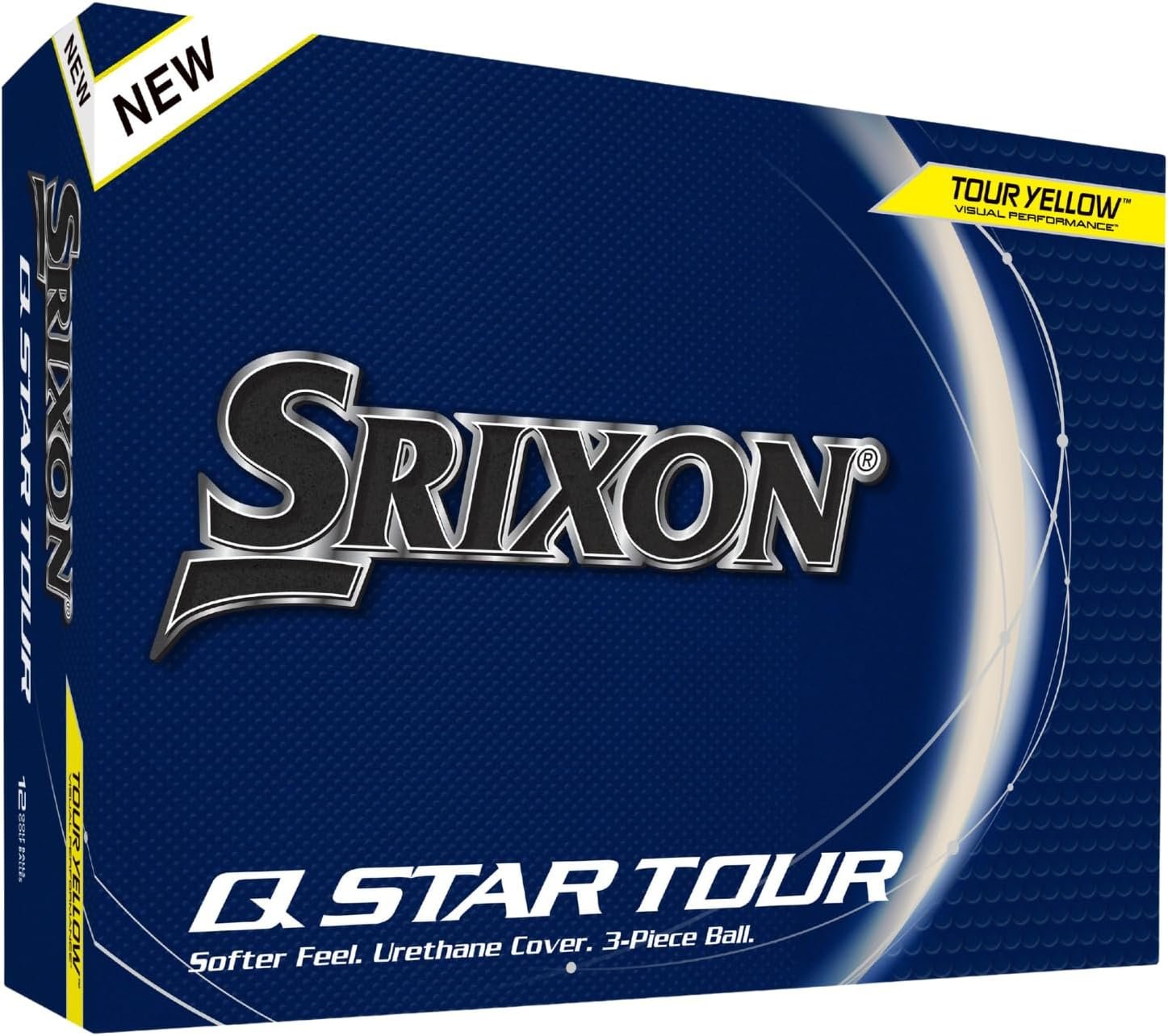 Srixon Q Star Tour 12 Golf Balls, Yellow