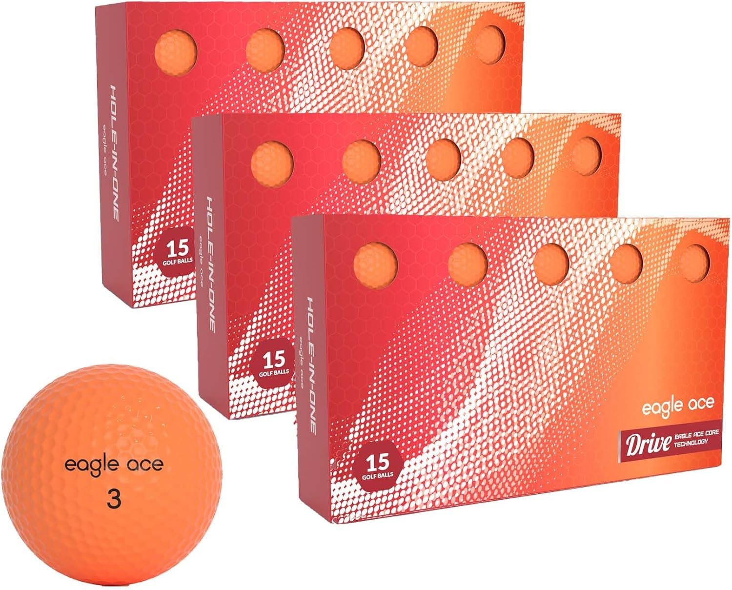 Eagle Ace™️ Drive Golf Balls-2 Layers-Maximum Distance,Optimal Spin Control (2024 Version