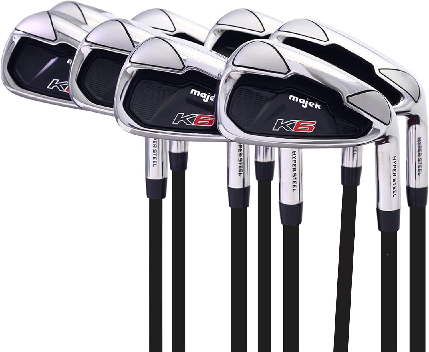 Majek K6 Iron Set Senior Men’s Complete 8-Piece Iron Set (4-PW, SW) Right Handed Graphite Senior Flex A Flex Club