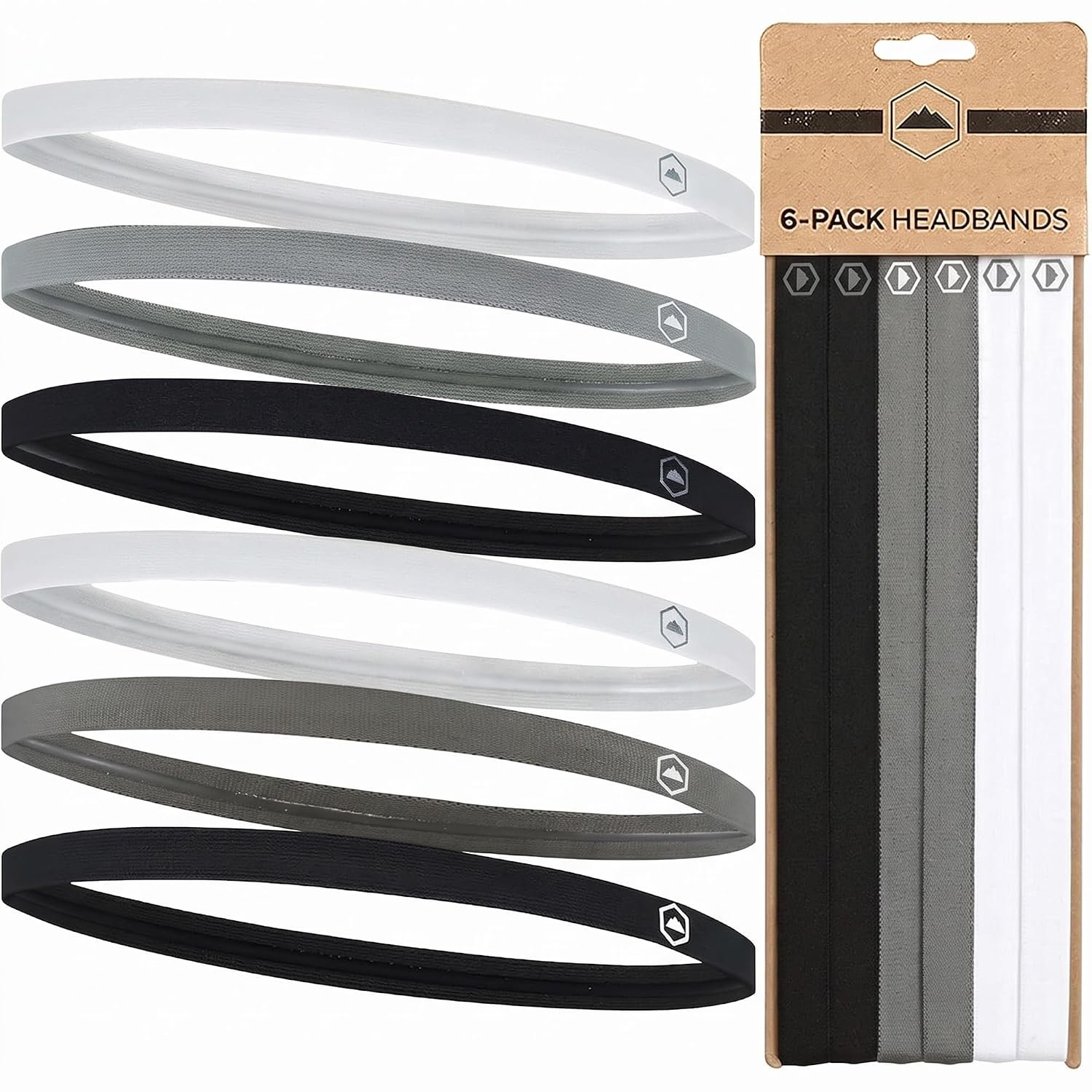 Thin Elastic Sports Headbands – Workout, Running, Soccer for Women & Men