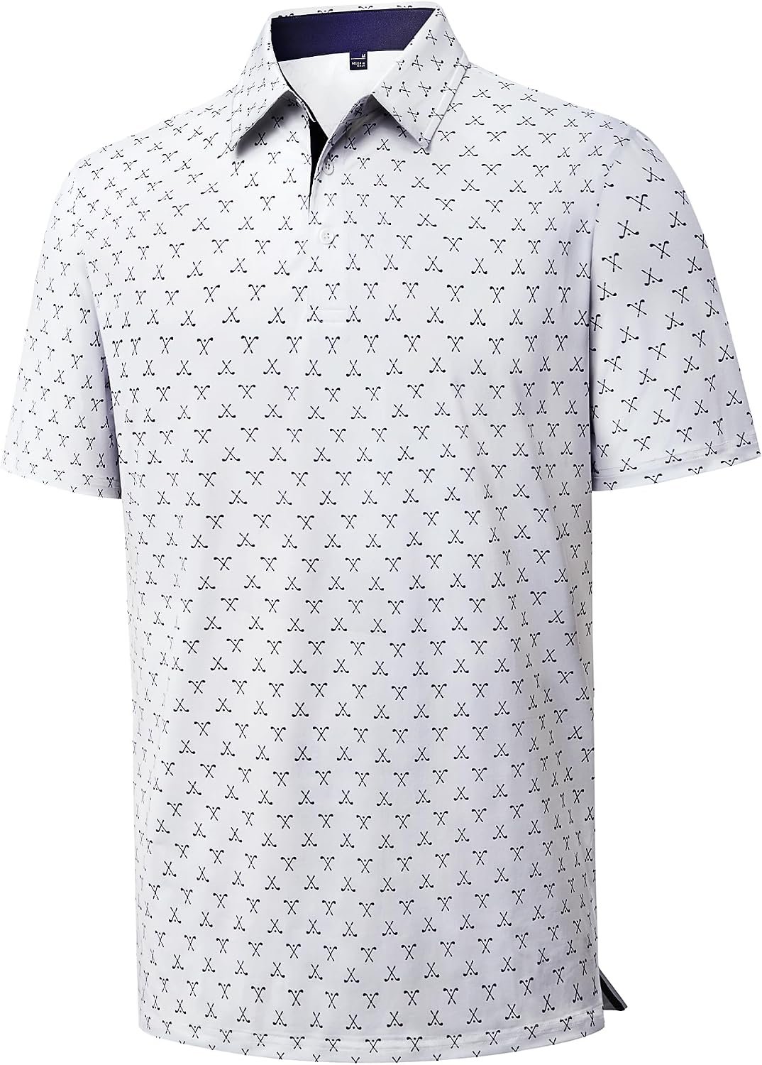 Mens Polo Shirts Dry Fit Breathable Printed Golf Shirt Summer | Dry Fit, Stretch, Moisture Wicking, Upf, Lightweight, Pattern, Casual, Business, Tennis, Sport, Beach, Holiday, Party, Gift