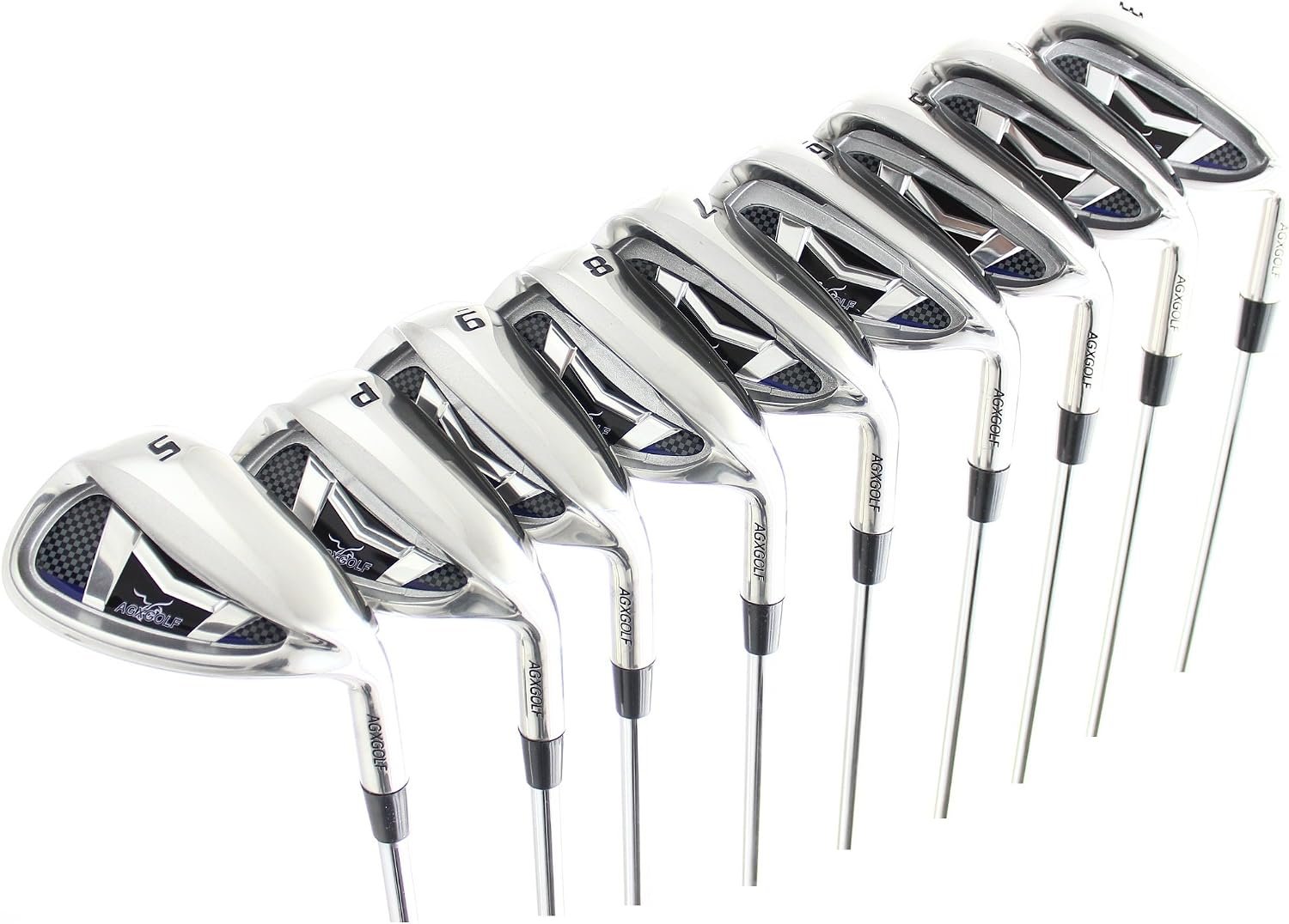 Men’s Magnum XS Wide Sole Edition Stainless Steel Irons Set 3-9 Irons + Pitching Wedge + Sand Wedge: Senior, Regular or Stiff Flex; Cadet, Regular or Tall Length; Right Hand: USA Built!