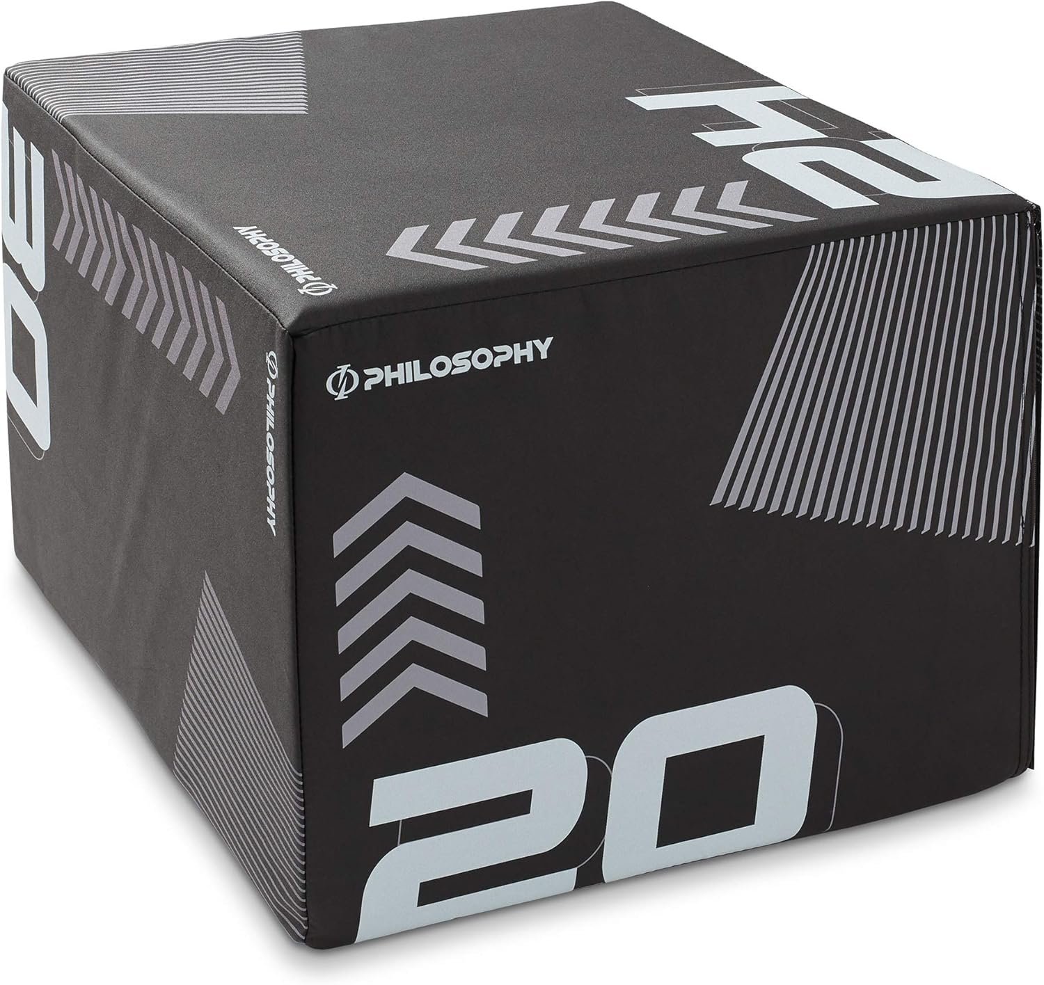 Philosophy Gym 3-in-1 Foam Plyo Box, Soft Plyometric Jump Box for Home Gym, HIIT, Jumps, Step-Ups, Agility and Strength Training