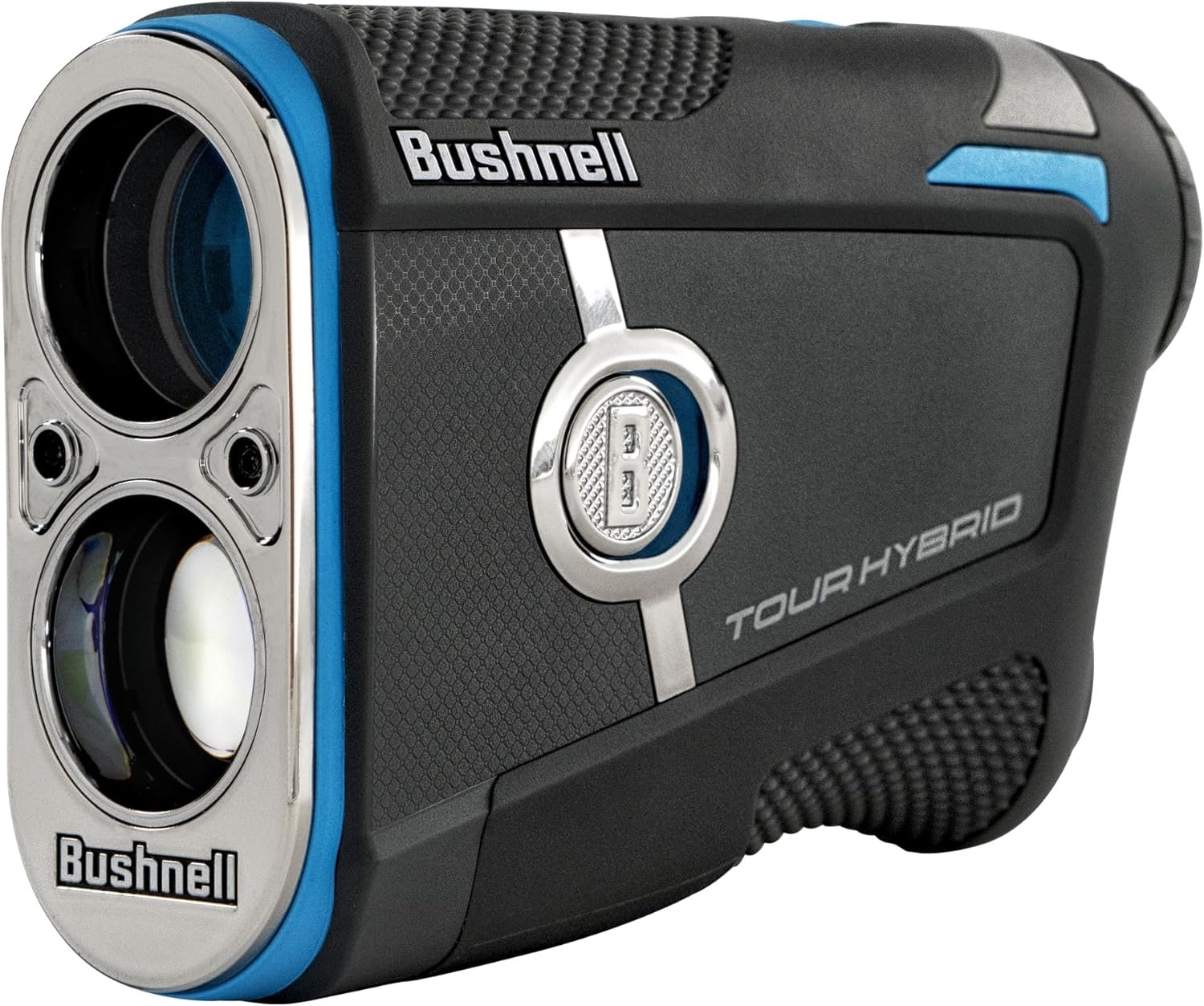 Bushnell Golf Tour Hybrid Laser Rangefinder – GPS, Slope Compensation, Pinseeker w/Visual JOLT Flag Lock, Magnetic Cart Mount, Front/Center/Back Distances, 1300 Total Yard Range