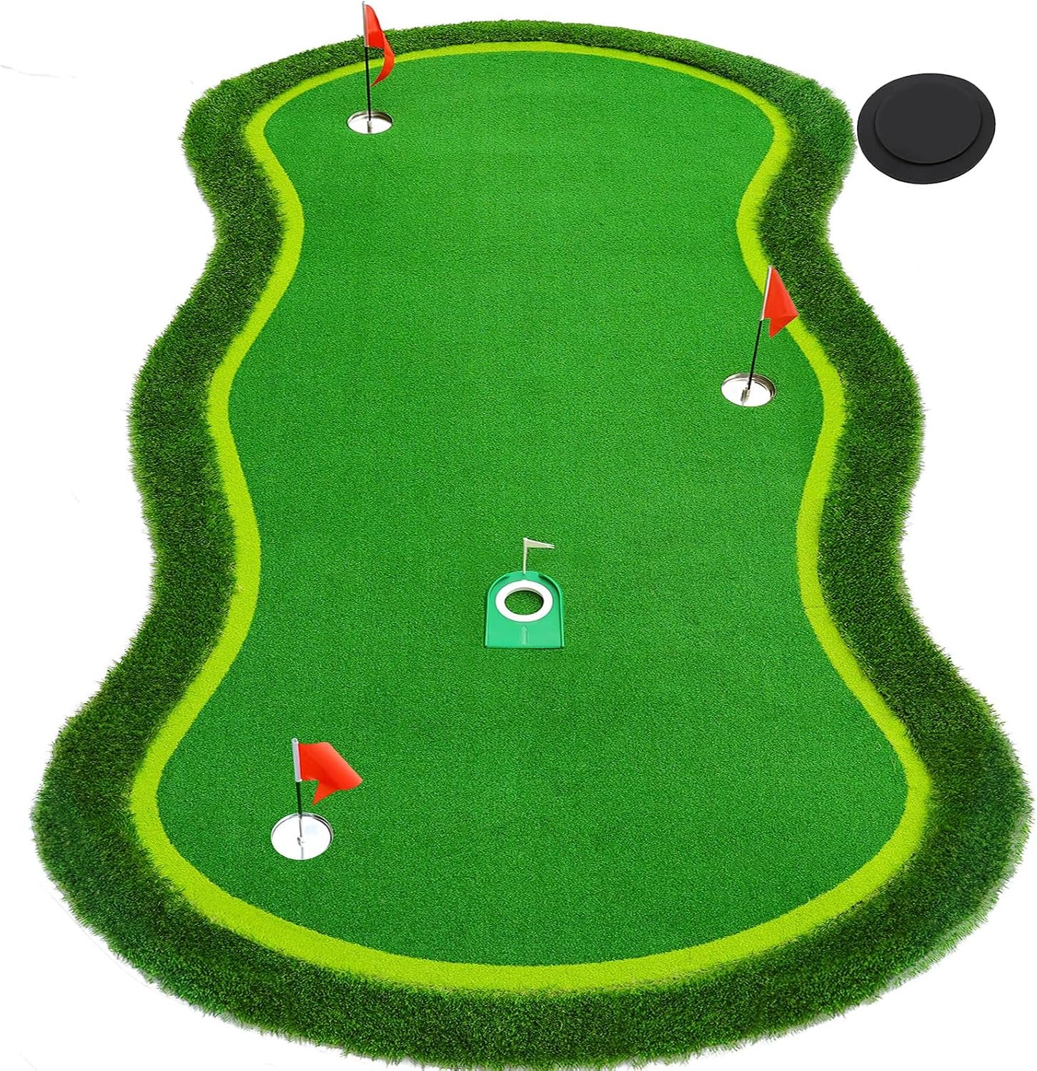 Bearwill Golf Putting Green,5ft x 10ft Golf Practice Putting Mat,Professional Large Golf Training Mat for Indoor Outdoor Garage Backyard