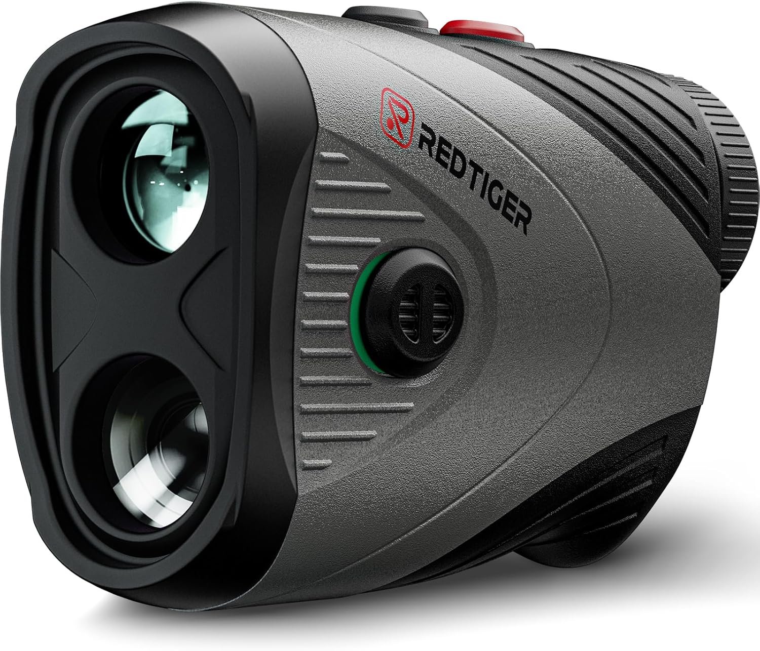 REDTIGER Golf Range Finder, 7X Magnification 1200 Yards with Slope,Magnetic | Flag Pole Lock with Vibration, IP54 Water Resistant,Rechargeable,Magnetic Suction，GolfVue Series 1 pro,gray