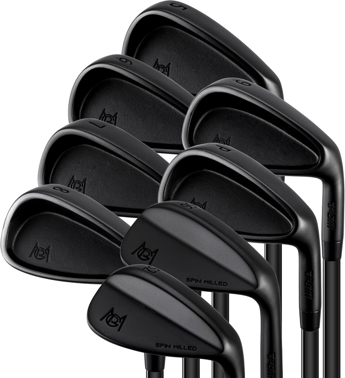 PGM Golf Iron Set 5-PW with 52° and 56° Wedges, Regular Flex for Right-Handed Golfers, Featuring CNC-Milled Grooves and a Low Center of Gravity Design