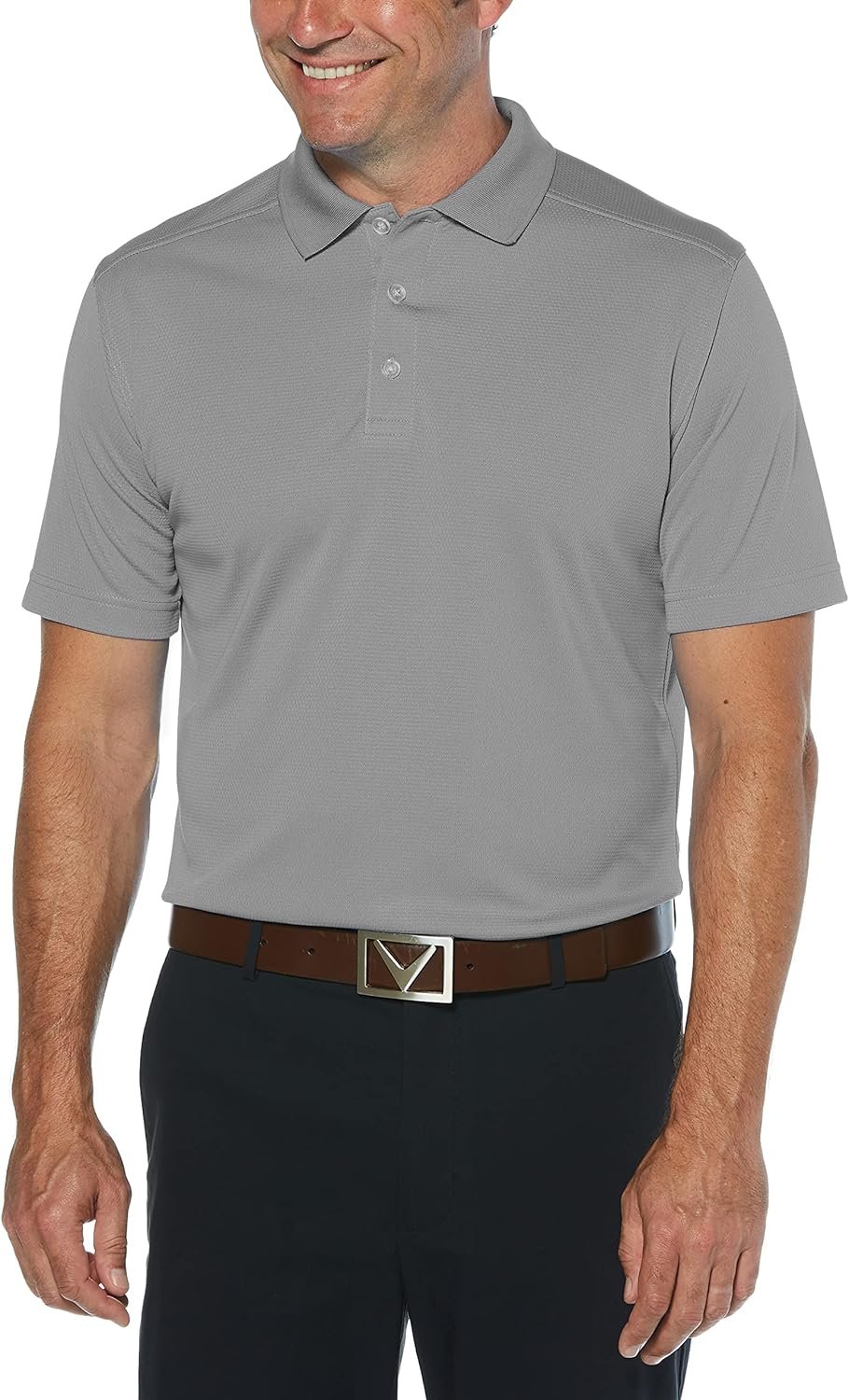 Callaway Men’s Short Sleeve Core Performance Golf Polo Shirt with Sun Protection