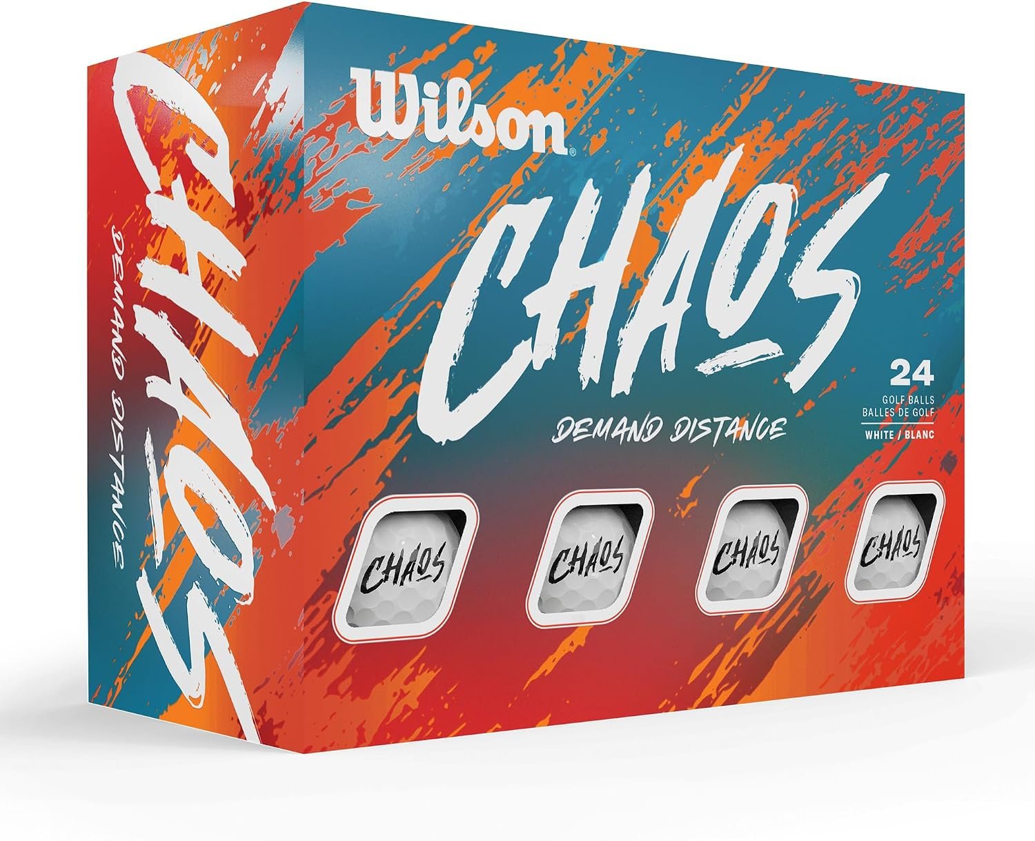 WILSON 2024 Chaos Golf Balls – 24 Balls