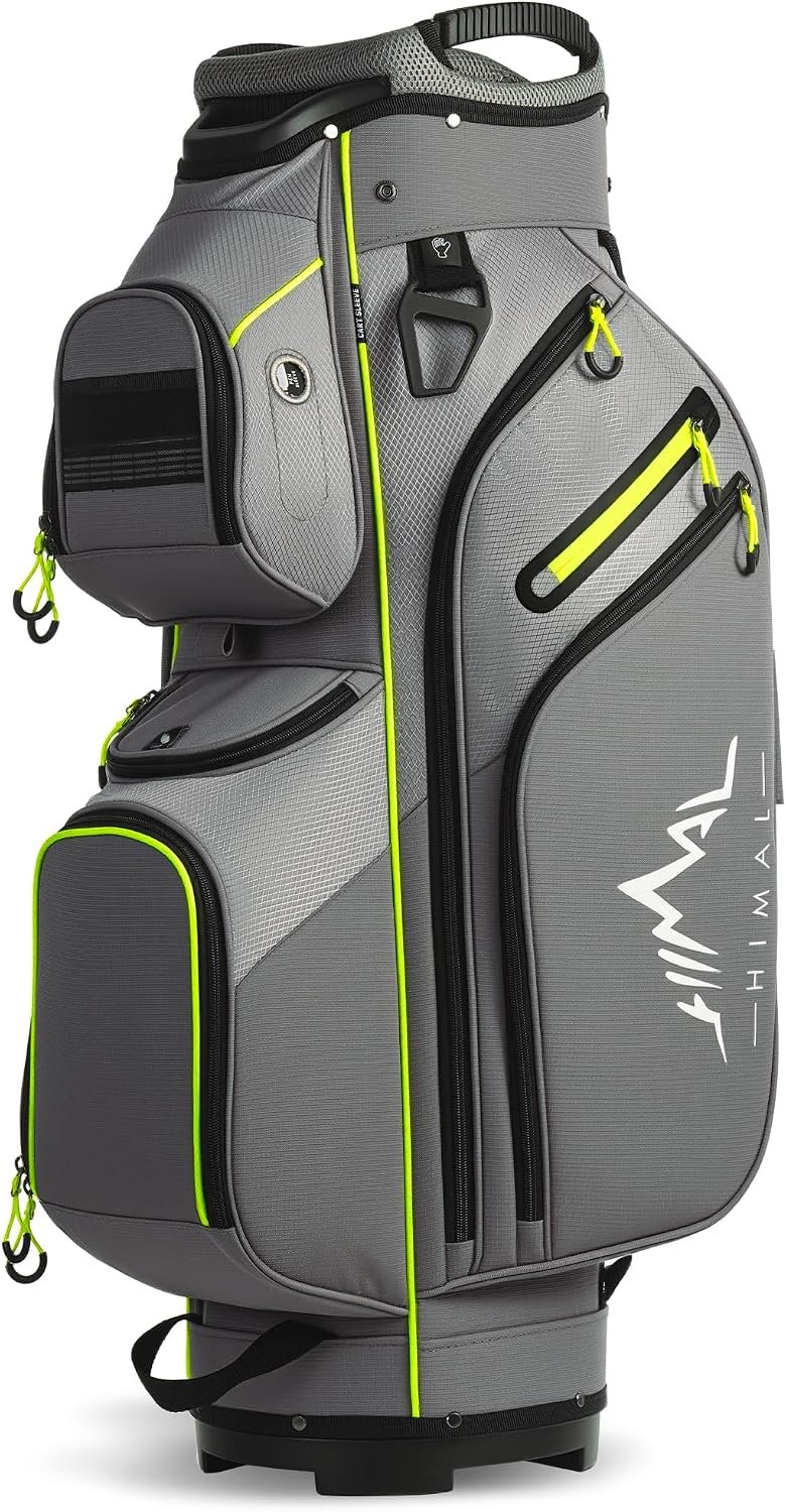 Golf Cart Bag, 15 Way Organizer Divider Top with Handles | 15 Separate Compartments,Extra Storage Pockets,Rain Cover,Comfortable carry handles,Tough Abrasion‑Resistant Materials