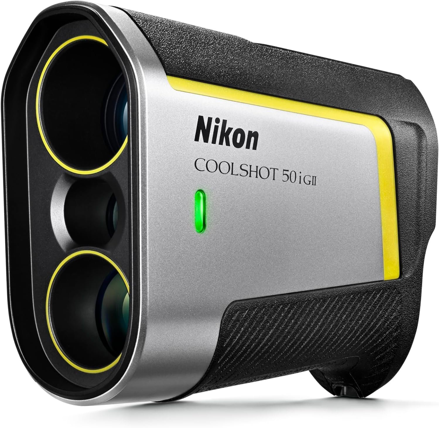 NIKON COOLSHOT 50i GII Golf Laser Rangefinder | Rainproof Portable 6X Monocular Optics with Dual Locked ON Quake Flagstick Detection, Continuous Scan & Magnetic Mount | Golf & Actual Distance Modes | Dual Locked on Quake Flagstick Confirmation, ID Incline and Decline Mode, 8 Sec Continuous Scanning, Built-in Magnetic Mount