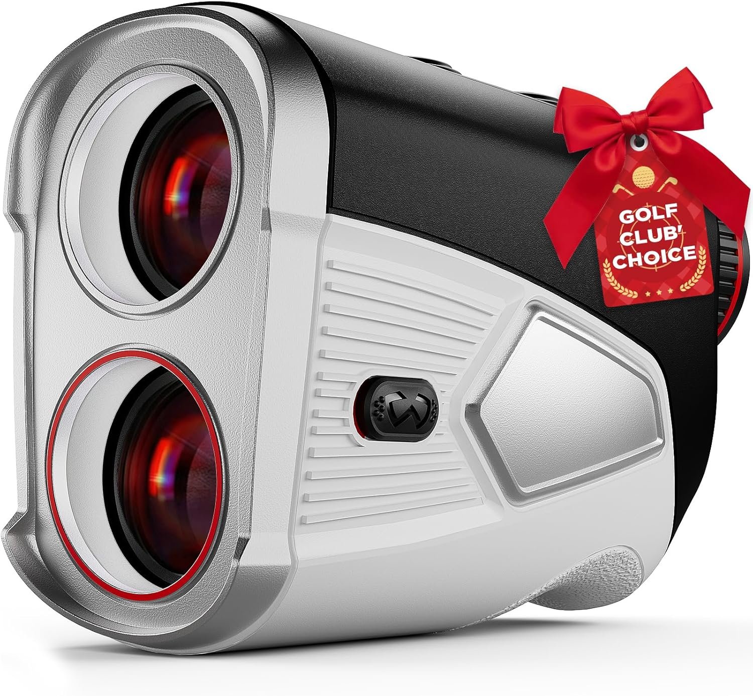 Upgraded 0.5 Second Easily Lock on a Pin Golf Rangefinder with Slope 2X HD Bright LCD, 1500 Yards Range Finder for Golf/Hunting, 7X Magnification with Flag Pole Locking Vibration, Golf Gifts for Men