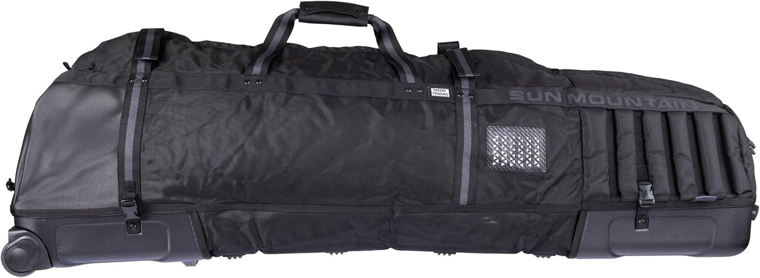 Sun Mountain Kube Golf Travel Bag, 2-Wheel Rolling System-Compact Storage Case