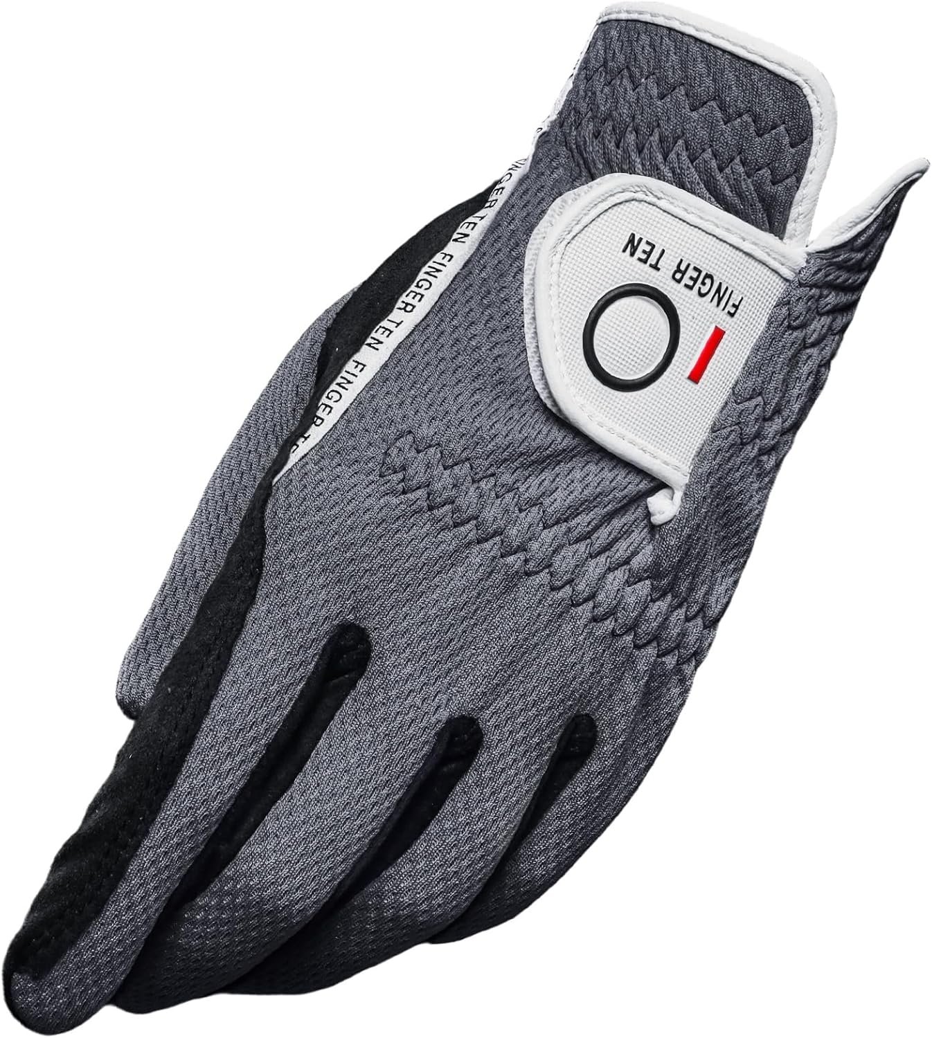 FINGER TEN Men’s Golf Glove Left Hand Right Handed Golfer Rain Grip 1 Pack, Durable Fit for Hot Wet All Weather Small Medium Large XL XXL 3XL