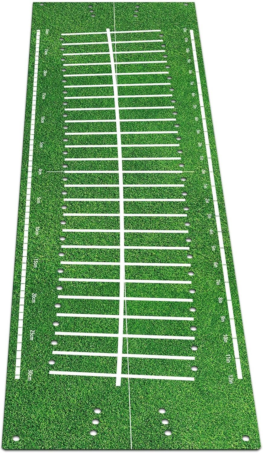 Silipull Golf Putting Mats Practice Indoor 30 x 8.27 Inch Golf Putting Practice Training Aid Alignment Track Green Mat Exercise Putter Training Supplies