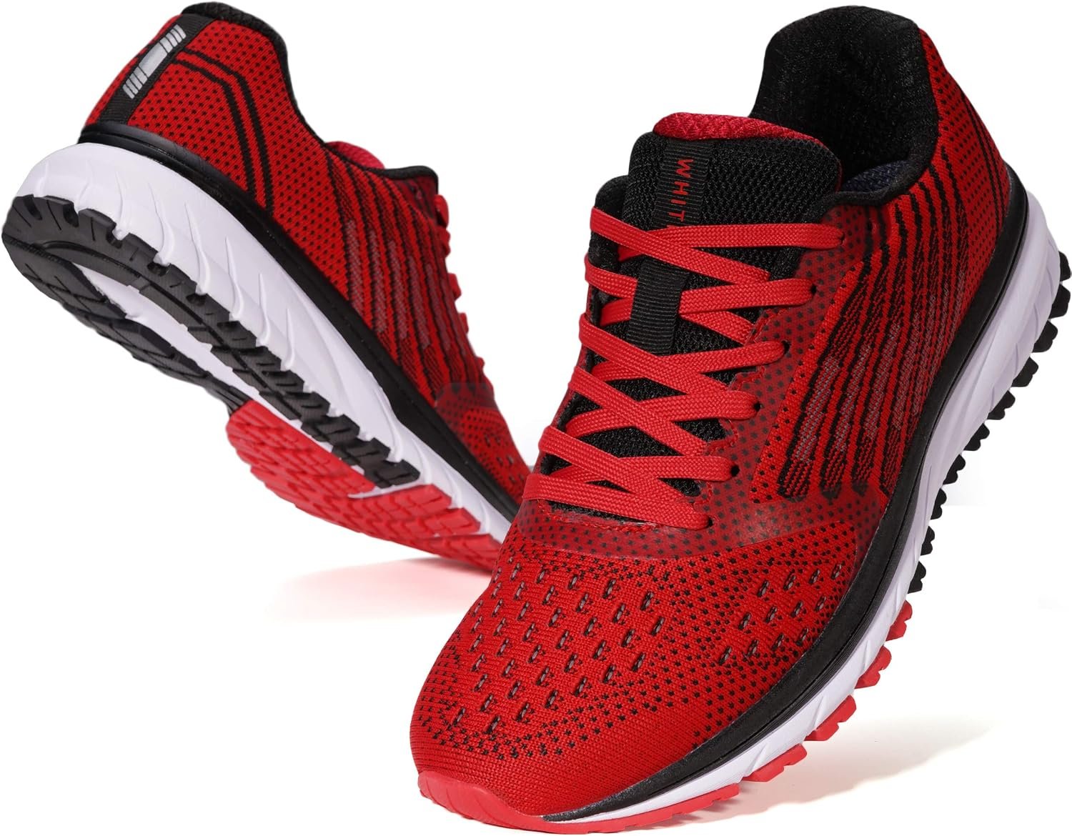 Joomra Whitin Men’s Supportive Running Shoes Cushioned Athletic Sneakers | Durable Rubber Outsole, Lace-up fit, Removable Insole, Reliable Traction for Jogging, Walking, Gym, Workouts, Training