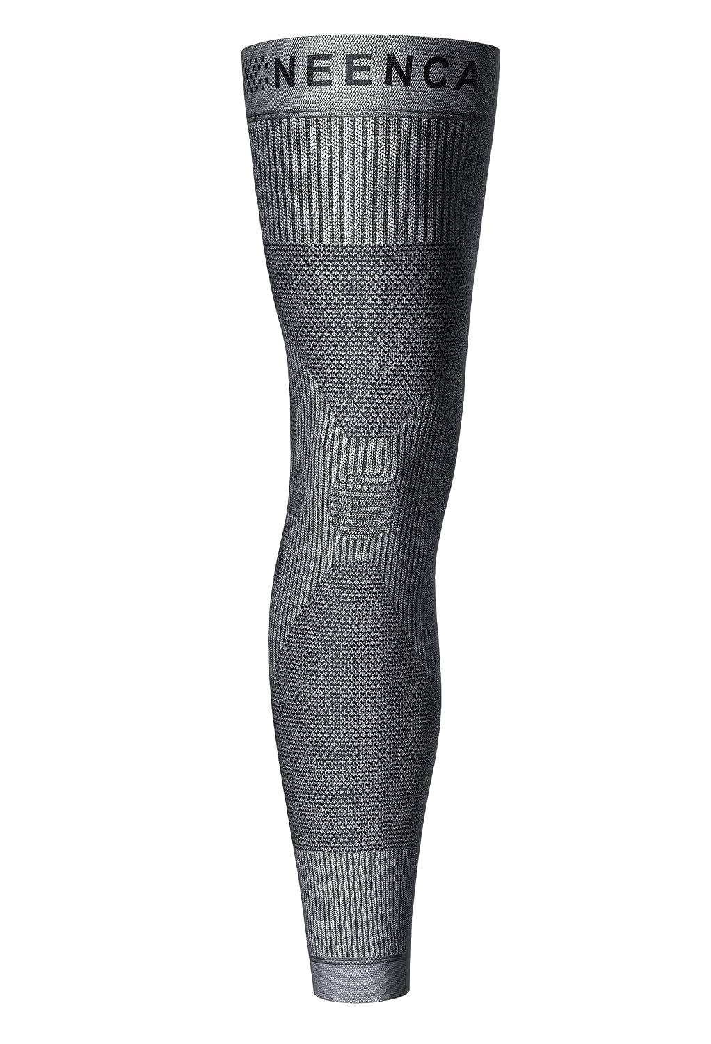 NEENCA Compression Leg Sleeve – Long Knee Sleeve, Ultra-thin Leg Sleeve with Graphene Ions Infused Fabric for Knee Pain Relief, Swelling, Arthritis, Poor Circulation, Runner, Sports (Large)