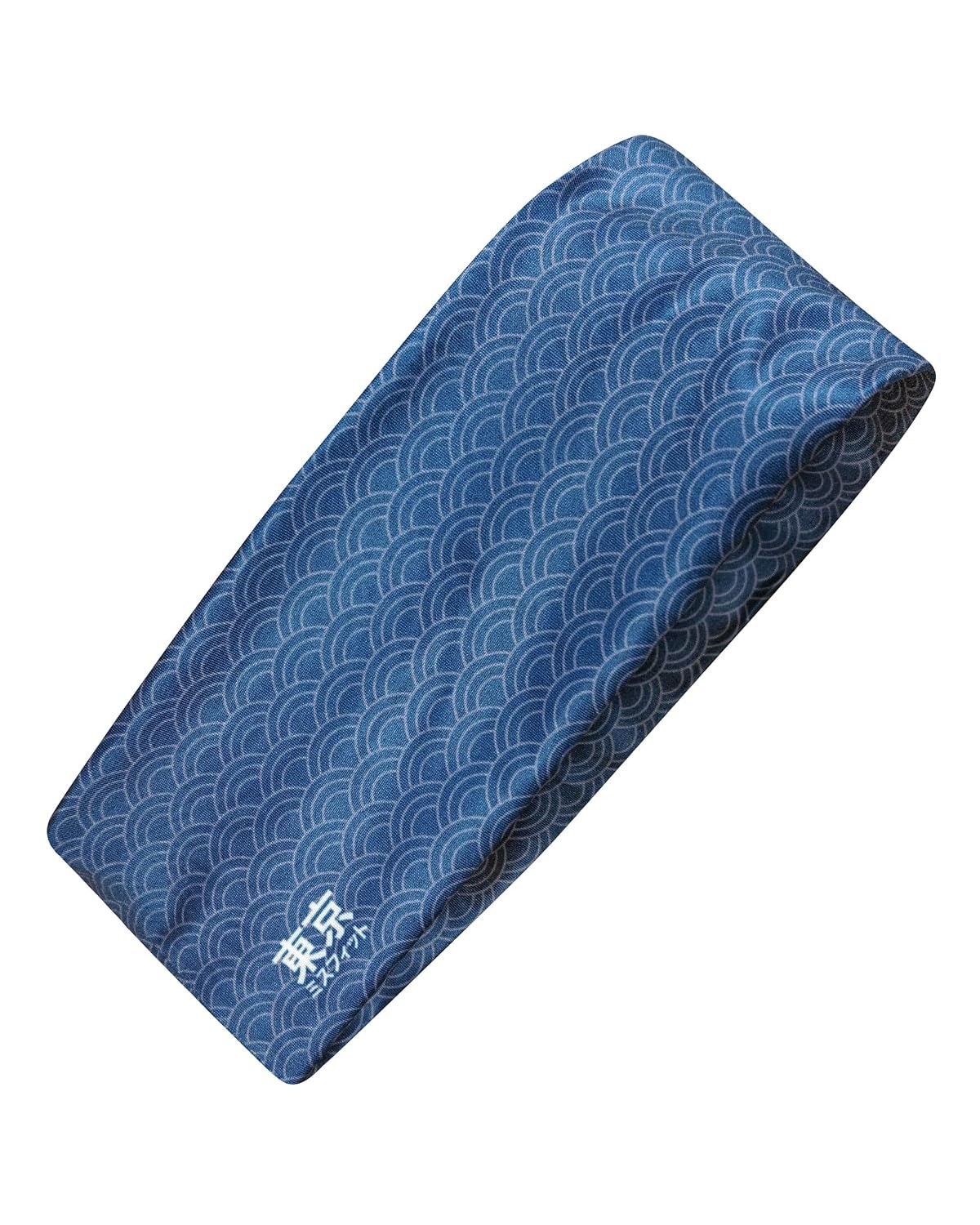 Tokyo Misfit Japanese Headband for Men & Women, Sweat Band (Wave-Seigaiha) | Japanese patterns, Moisture wicking, Cooling headband, Breathable stretch fabric, Workout, Running, Exercise, Sports, Yoga