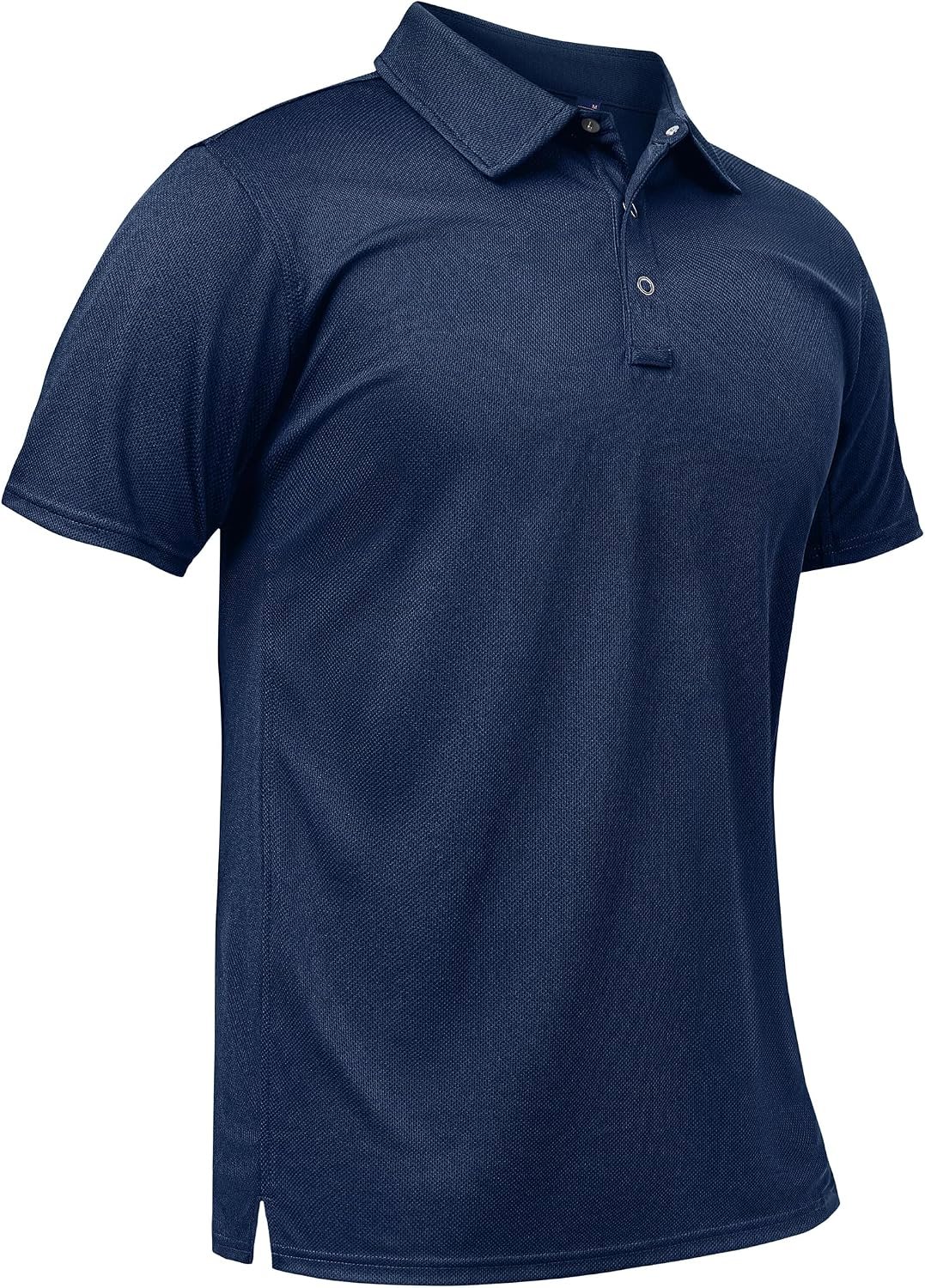 Mens Polo Shirt Quick Dry Moisture Wicking Breathable Tactical Golf Shirt | Performance, Stretch, Lightweigh, Short Sleeve, Collared, Outdoor, Athletic, Sports, Hiking, Fishing, Hunting