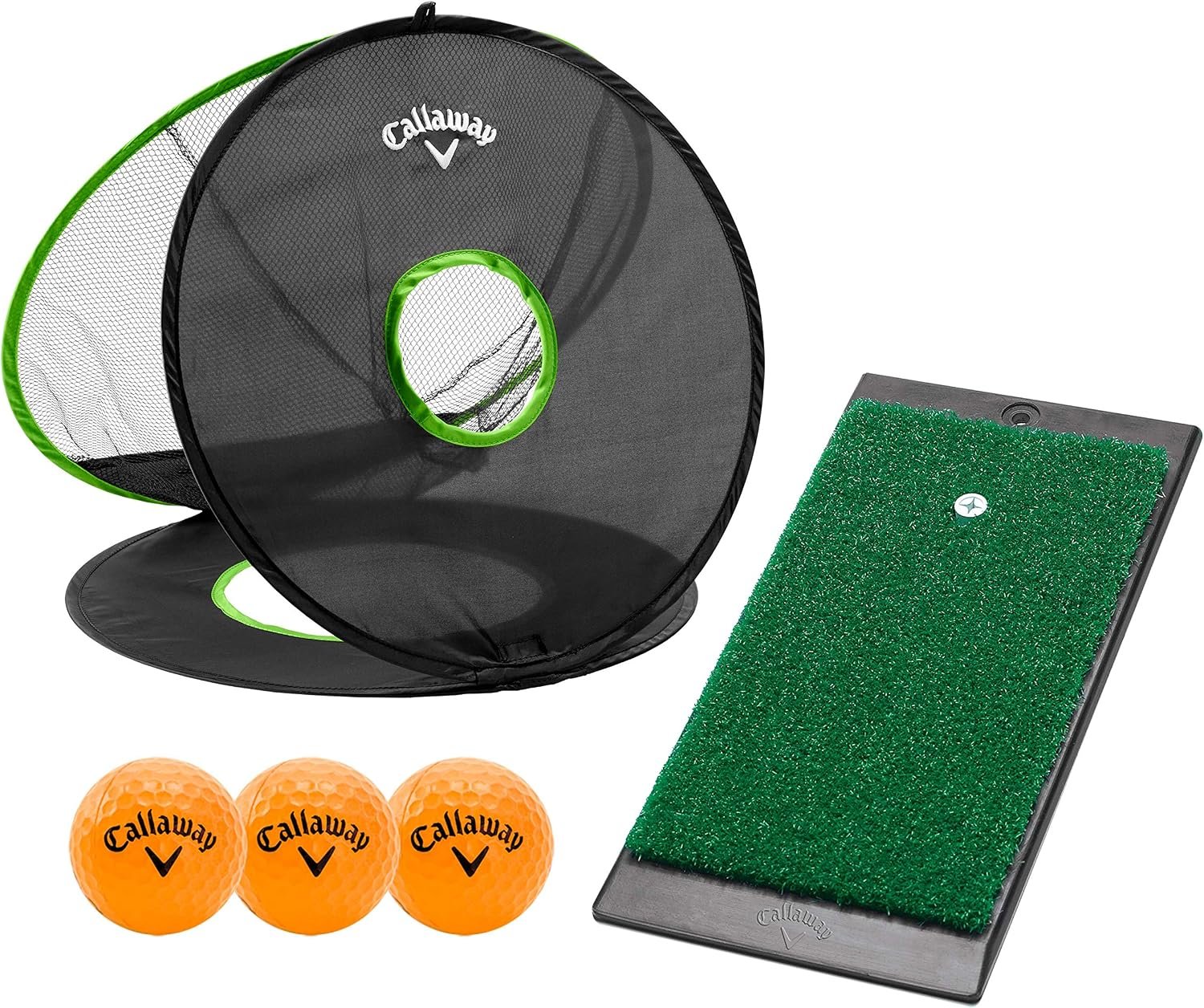 Callaway Izzo Golf Short Game Golf Chipping Net & Practice Mat Set