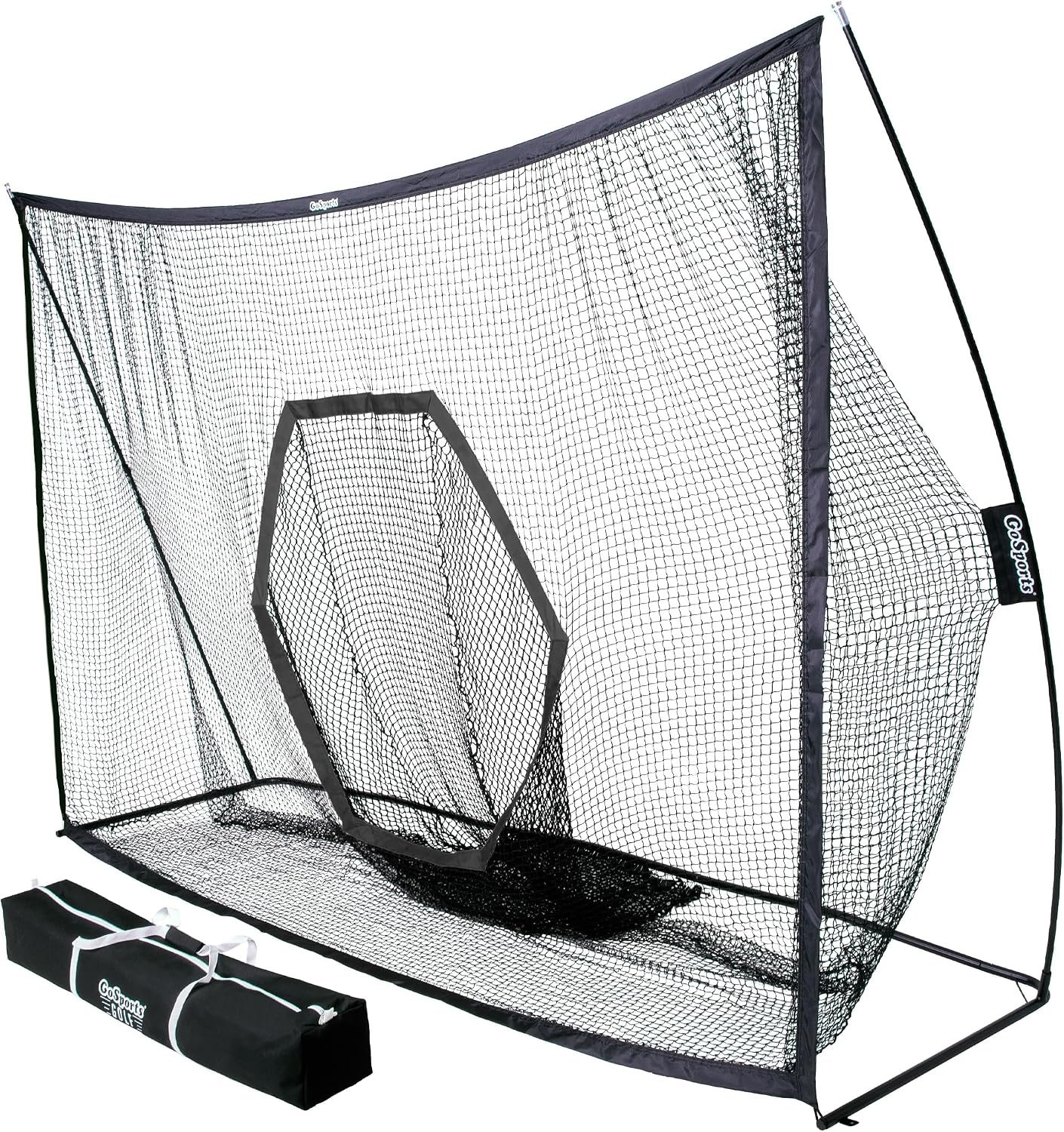 GoSports Golf Practice Hitting Net – Choose Between Huge 10 x 7 ft or 7 x 7 ft Nets – Personal Driving Range for Indoor or Outdoor Use – Designed by Golfers for Golfers