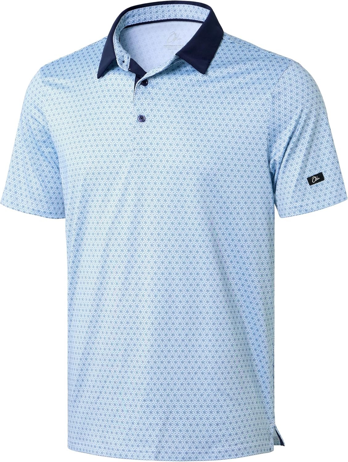 Obla Men’s Golf Polo Shirts Print Short Sleeve Dry Fit Collared Shirt | Moisture Wicking, Performance, Lightweight, Casual, Polo Shirts for Men