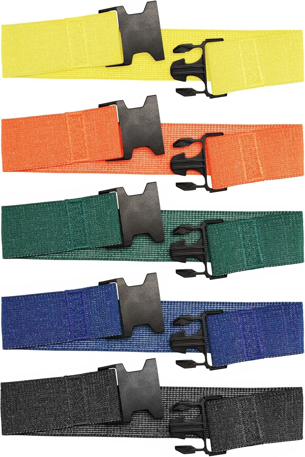 Fabric Resistance Bands for Working Out, 5-Band Set for Legs and Glutes | Booty bands for women and men, 5 resistance levels, for glute activation, hip training, squats, lunges and physical therapy