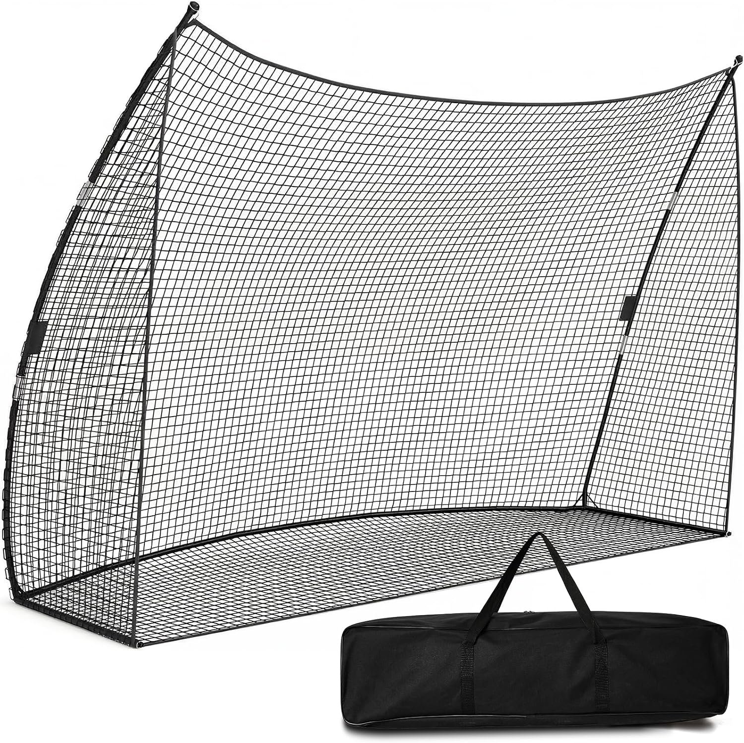 Golf Practice Net 10×7 FT, Heavy Duty & Easy Quick Setup with Sturdy Frame, Portable Hitting Net with Carry Bag for Backyard Indoor Outdoor Golf Swing Chipping Training, Ideal Gift for Men Dad