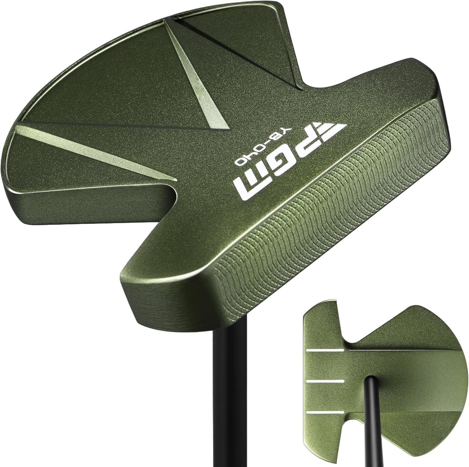 PGM Zero Torque Putter Golf Club for Men and Women Right Handed | 33″ 34″ 35″ High Forgiveness and Low Deviation Face Balanced Square to Square Mallet Putter with Center Shaft Design